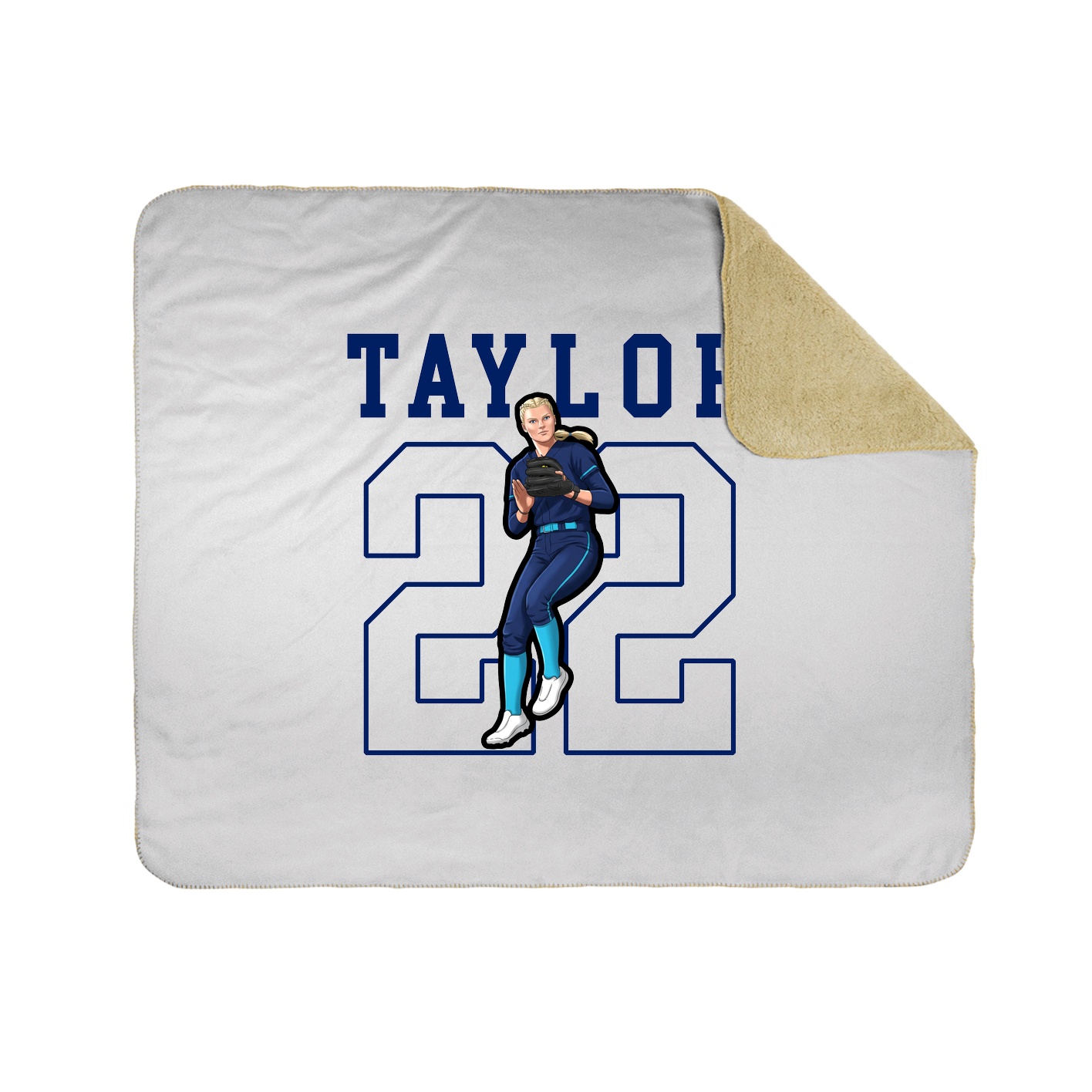 Throw Blanket — Shirsey in White