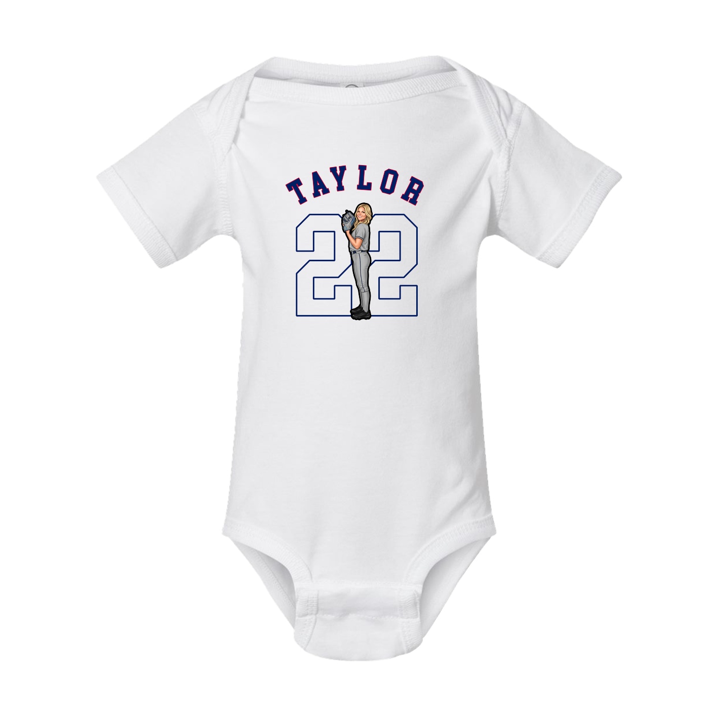 Baby Onesie — Shirsey Arch in White