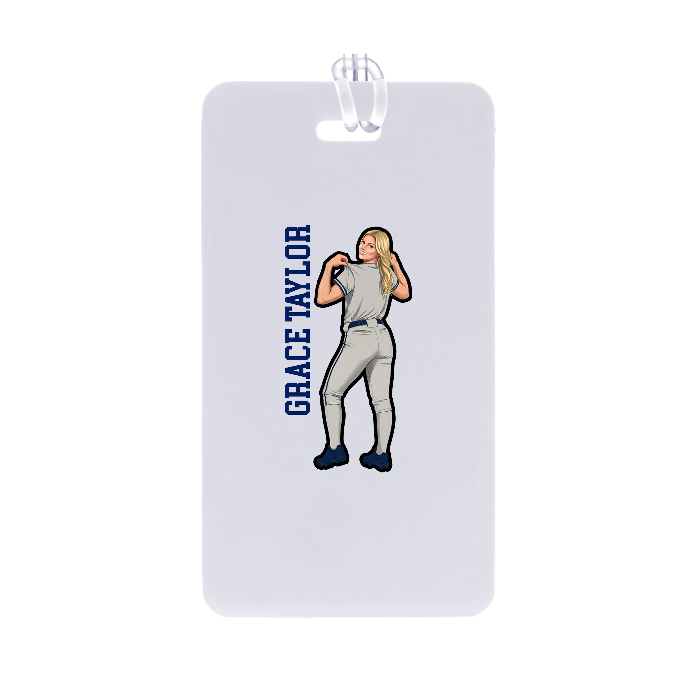Bag Tag — Name Vertical in Classic