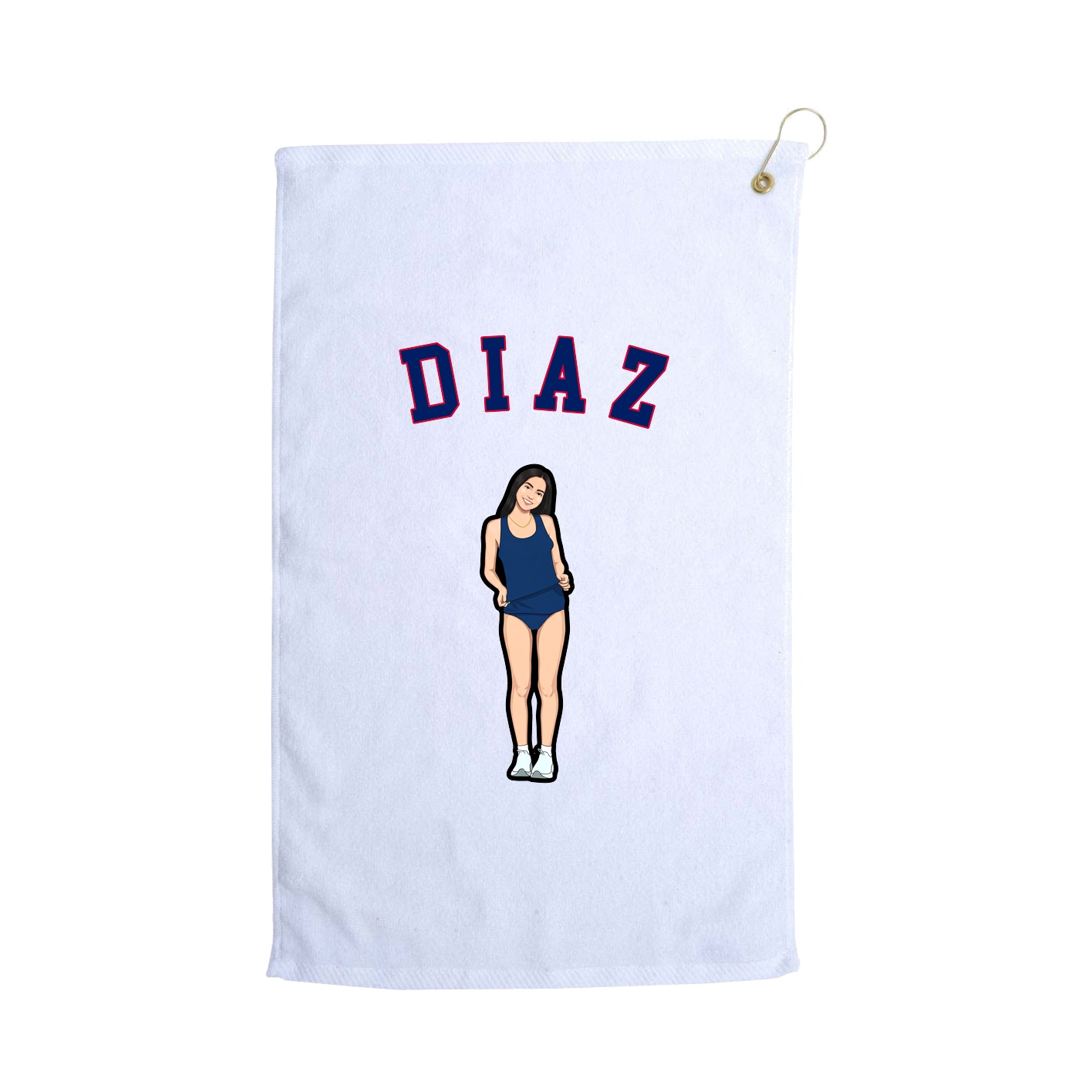 Golf Towel — Shirsey Arch in White