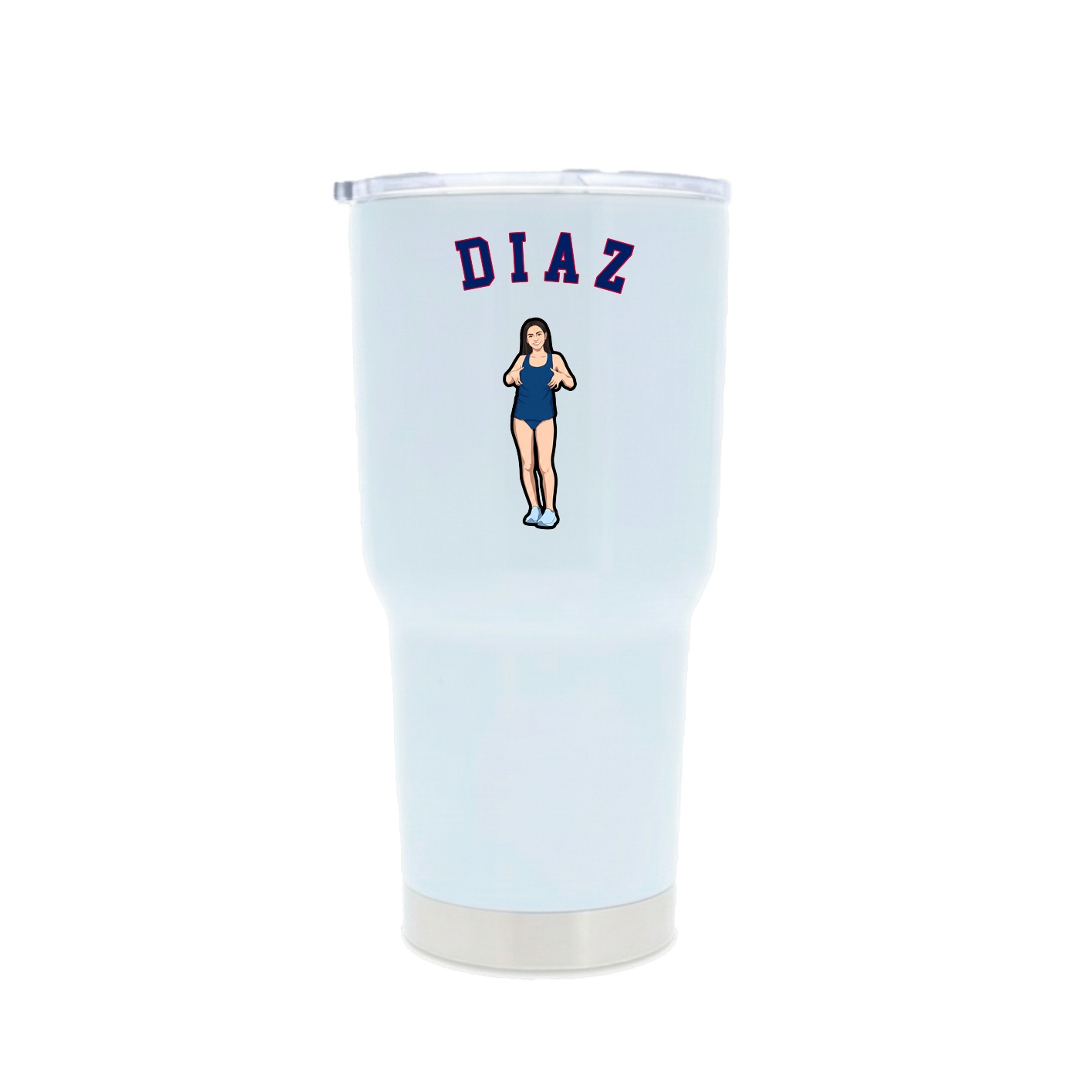 30oz Stainless Steel Tumbler — Shirsey Arch in White