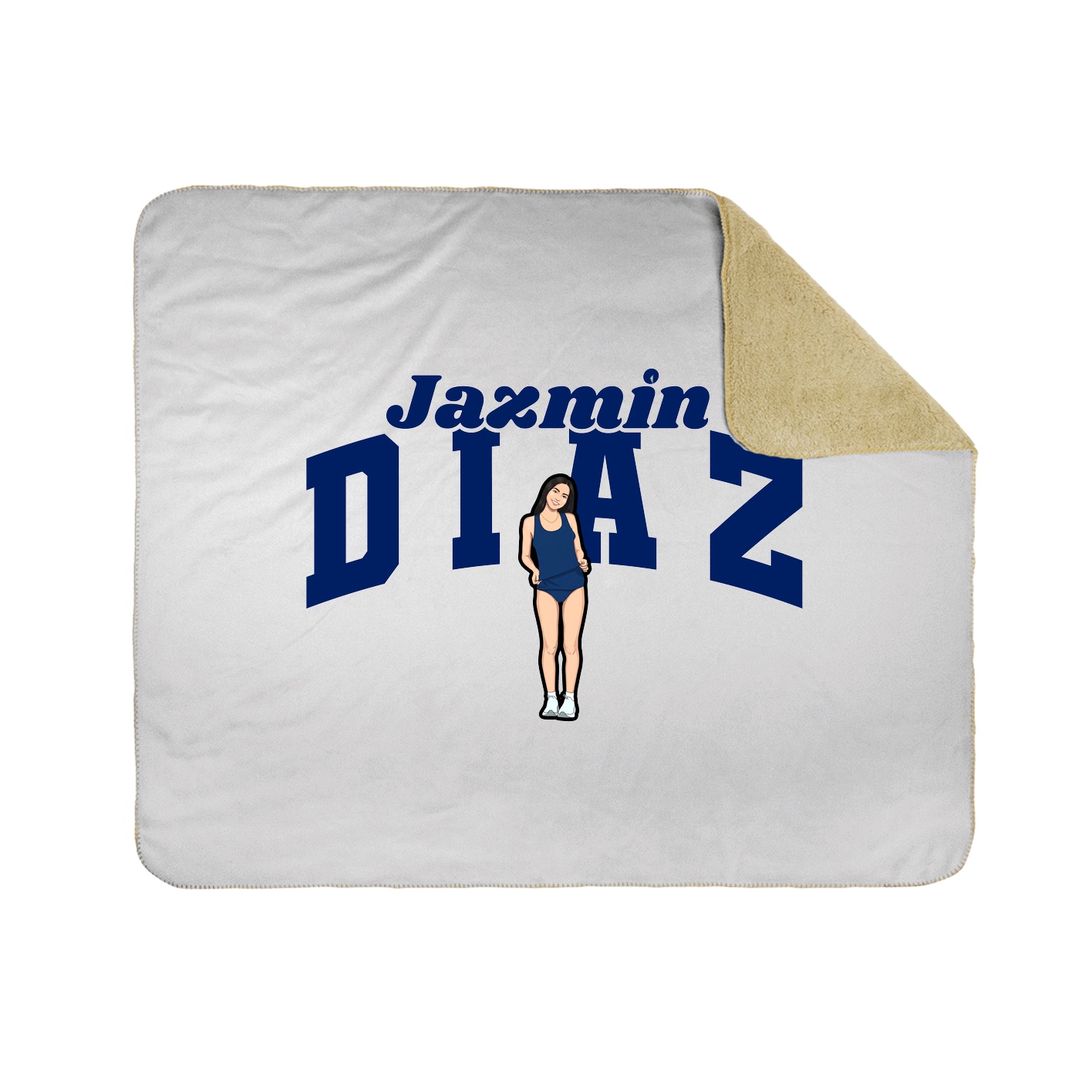 Throw Blanket — Signature Arch in White