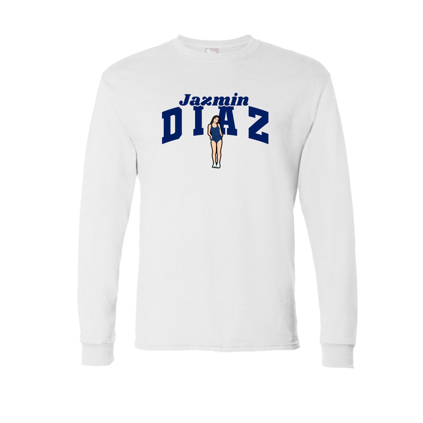 Long Sleeve Tee — Signature Arch in White