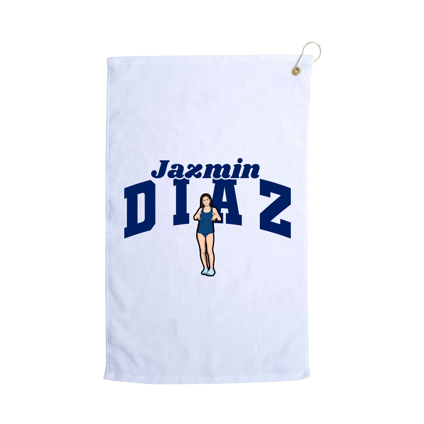 Golf Towel — Signature Arch in White