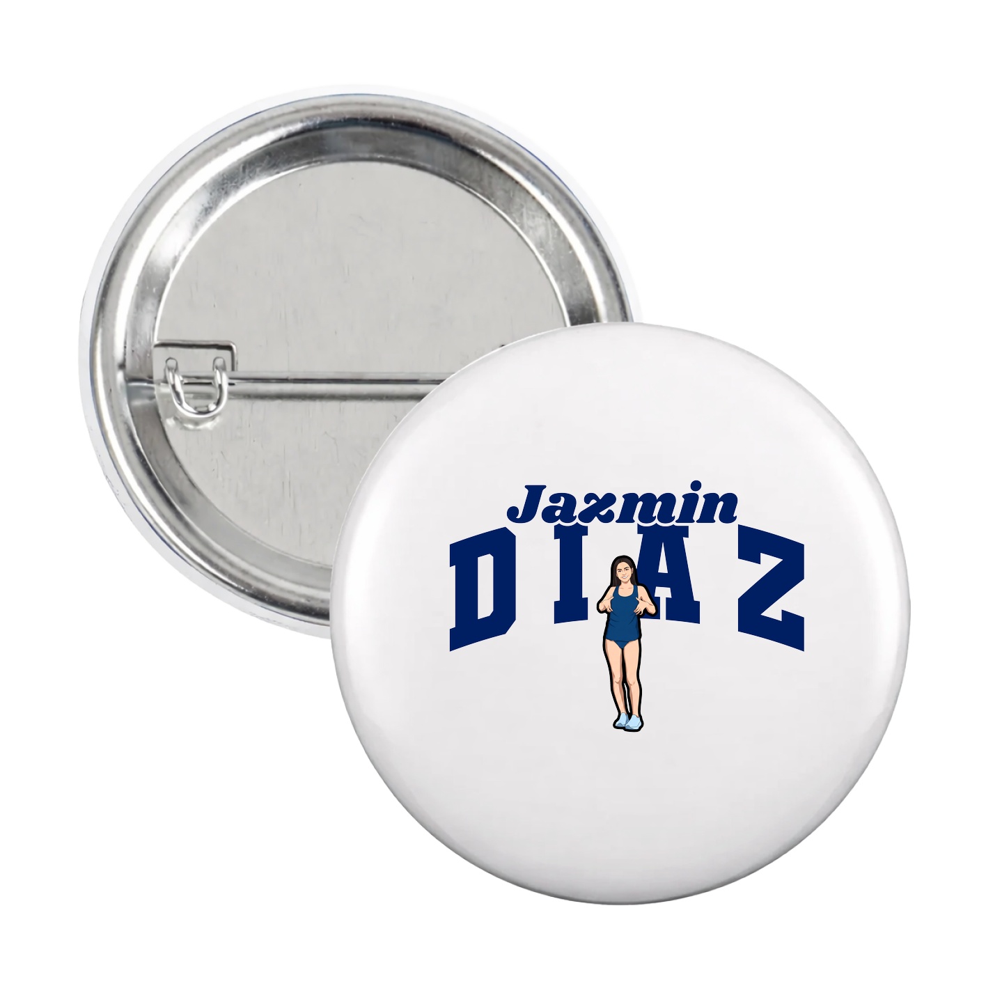 Game Day Button — Signature Arch in White