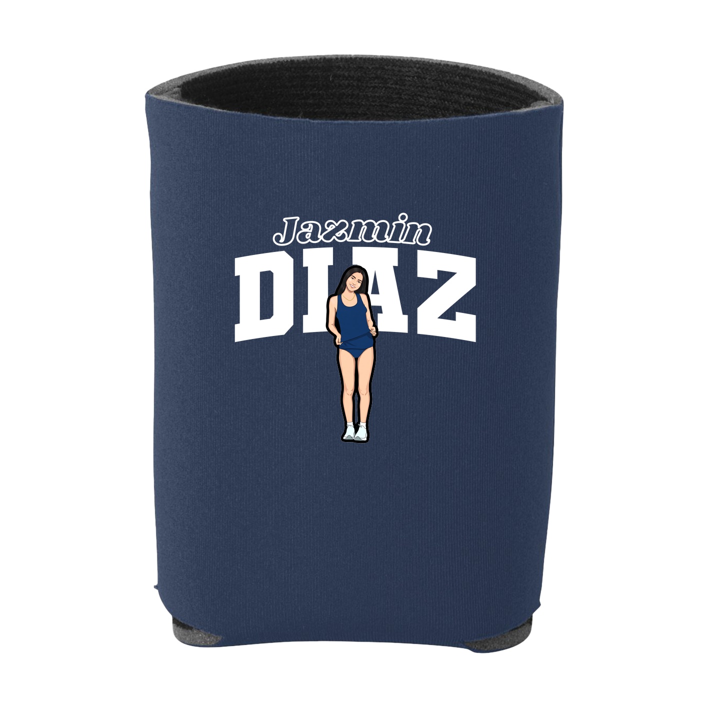 Can Holder — Name Arch in Navy