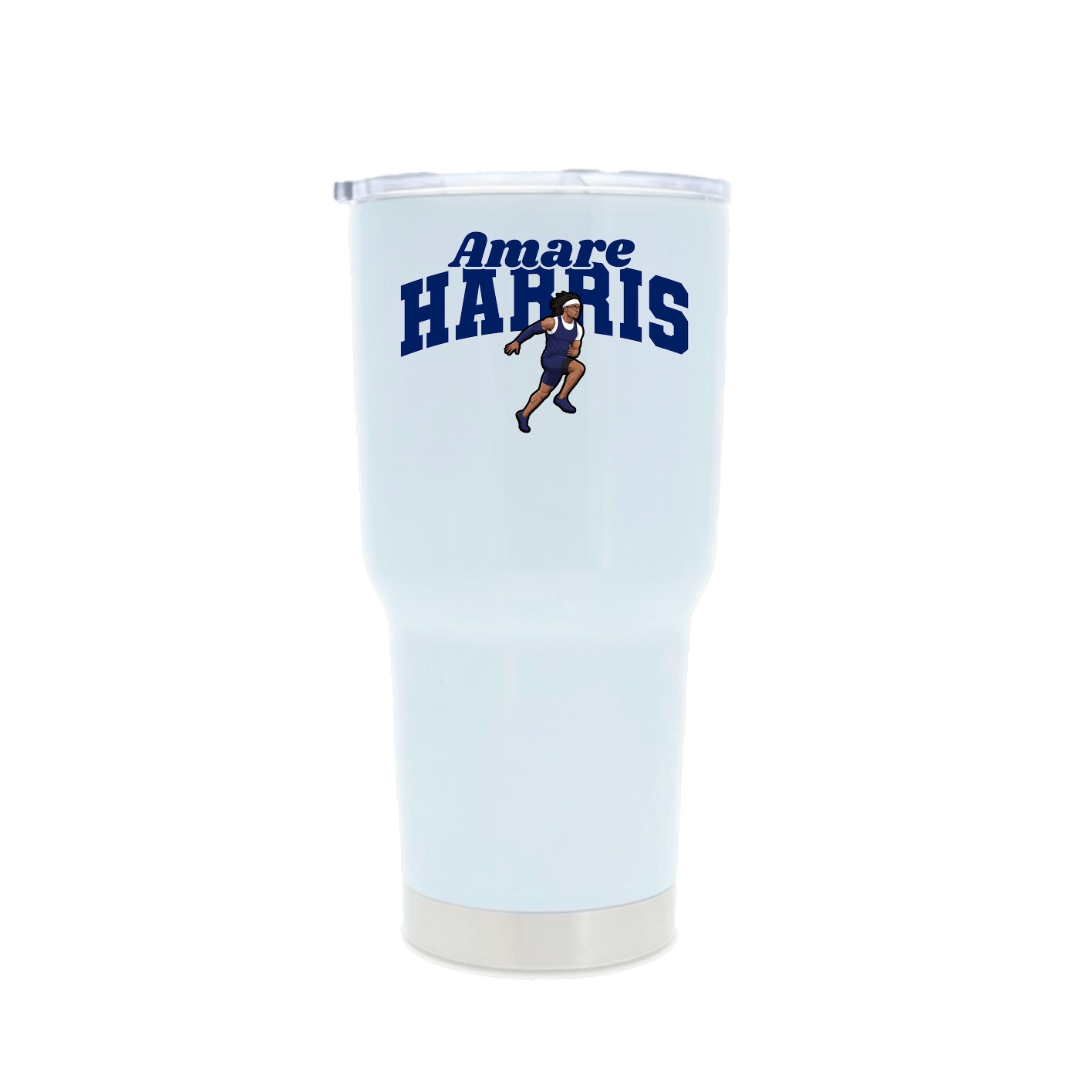 30oz Stainless Steel Tumbler — Signature Arch in White