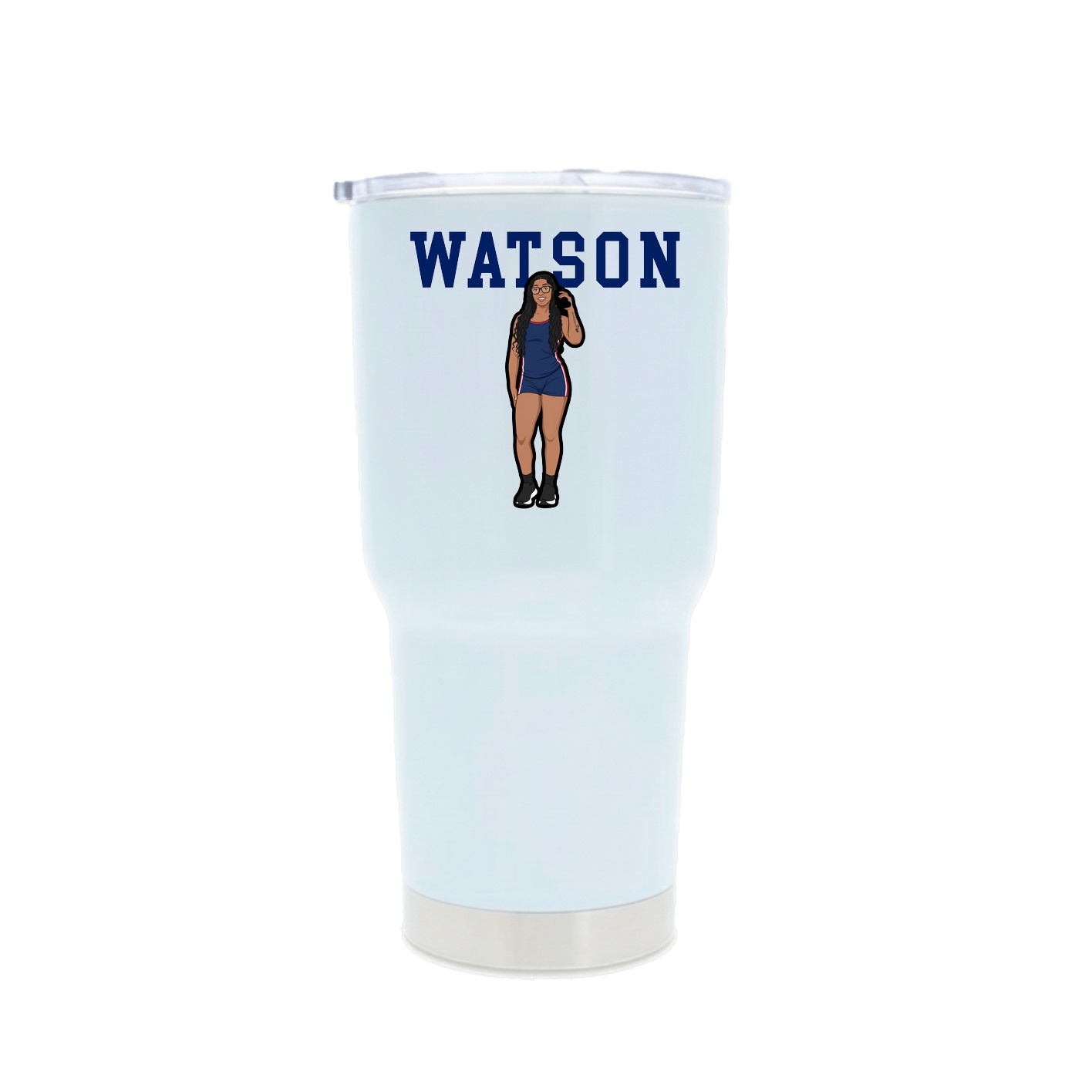 30oz Stainless Steel Tumbler — Shirsey in White