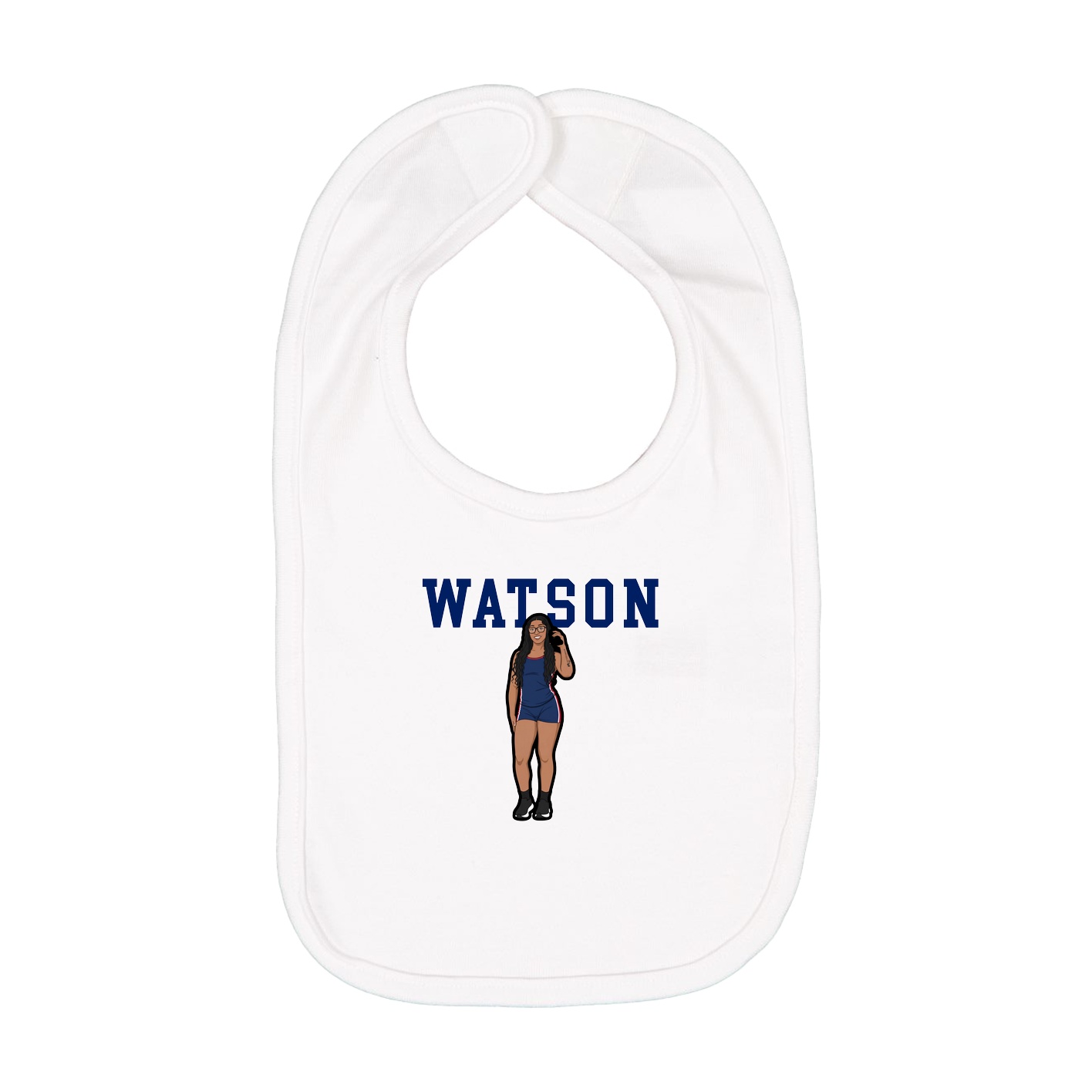 Infant Bib — Shirsey in White