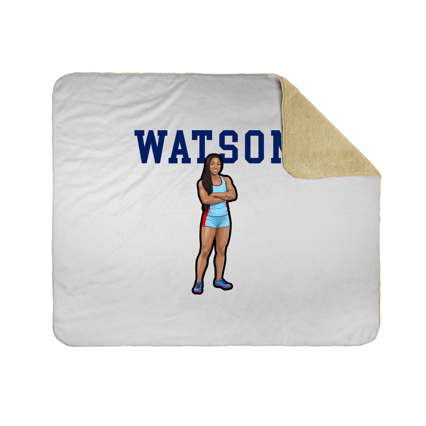 Throw Blanket — Shirsey in White