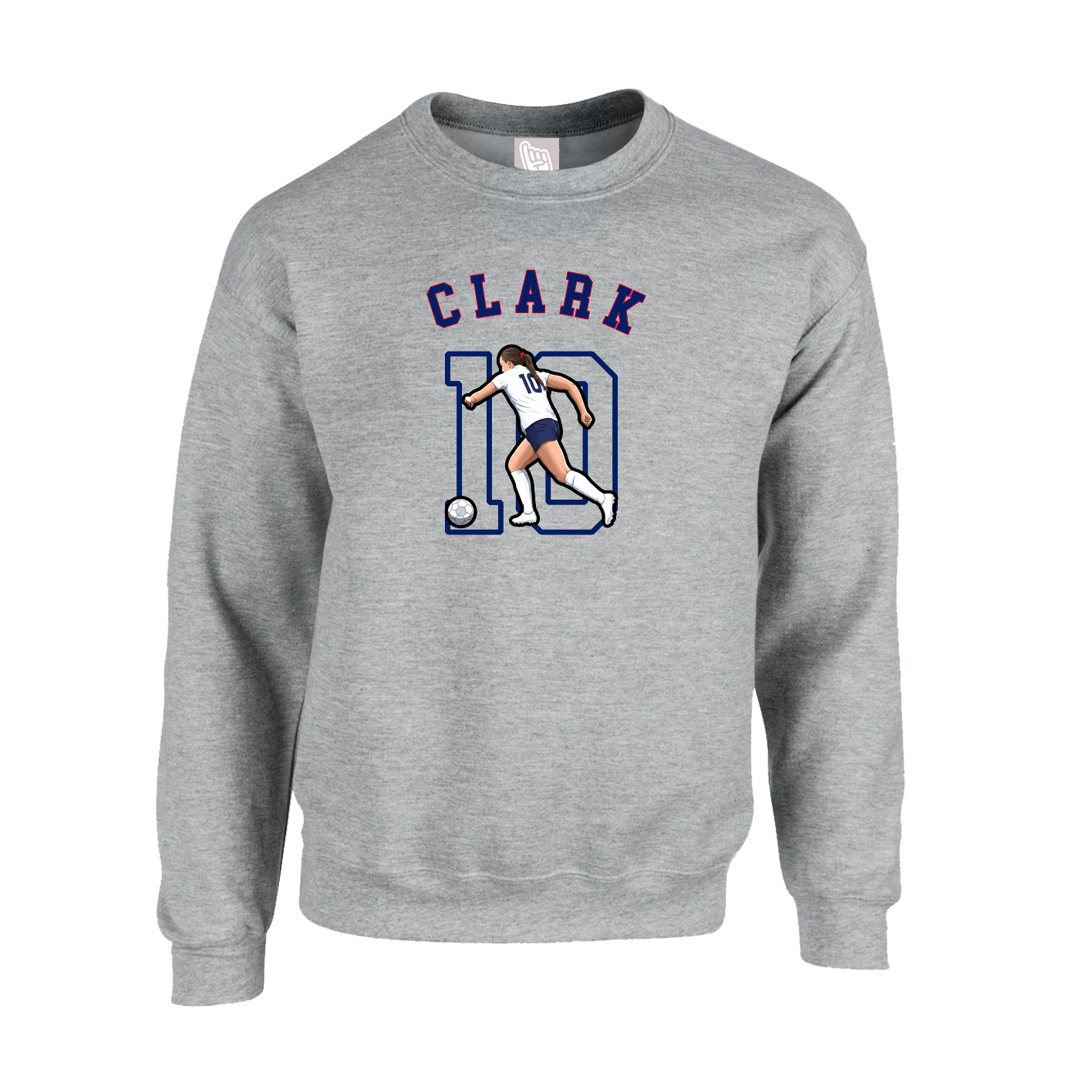 Fleece Crew — Shirsey Arch in Grey