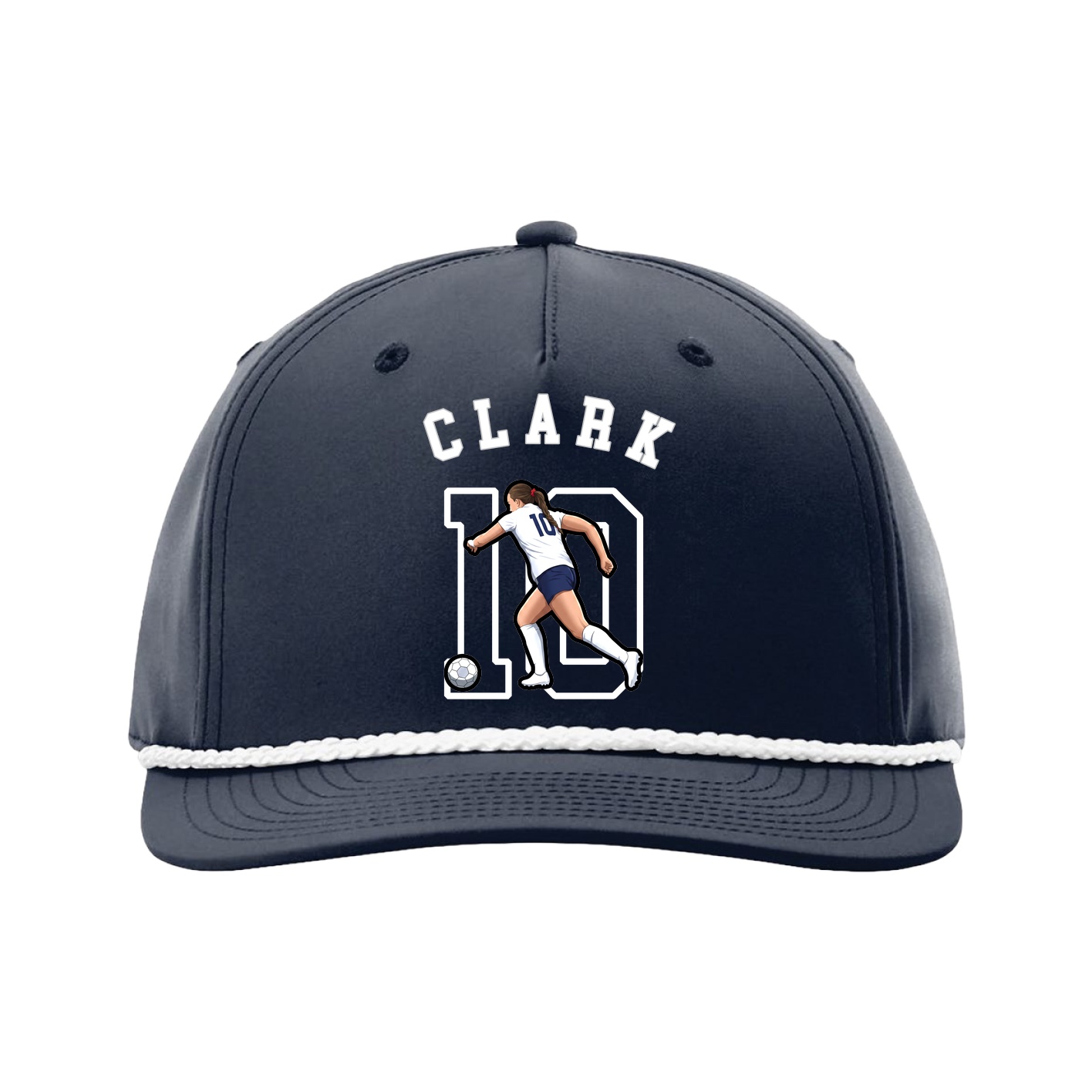 Five-Panel Classic Rope Cap — Shirsey Arch in Navy