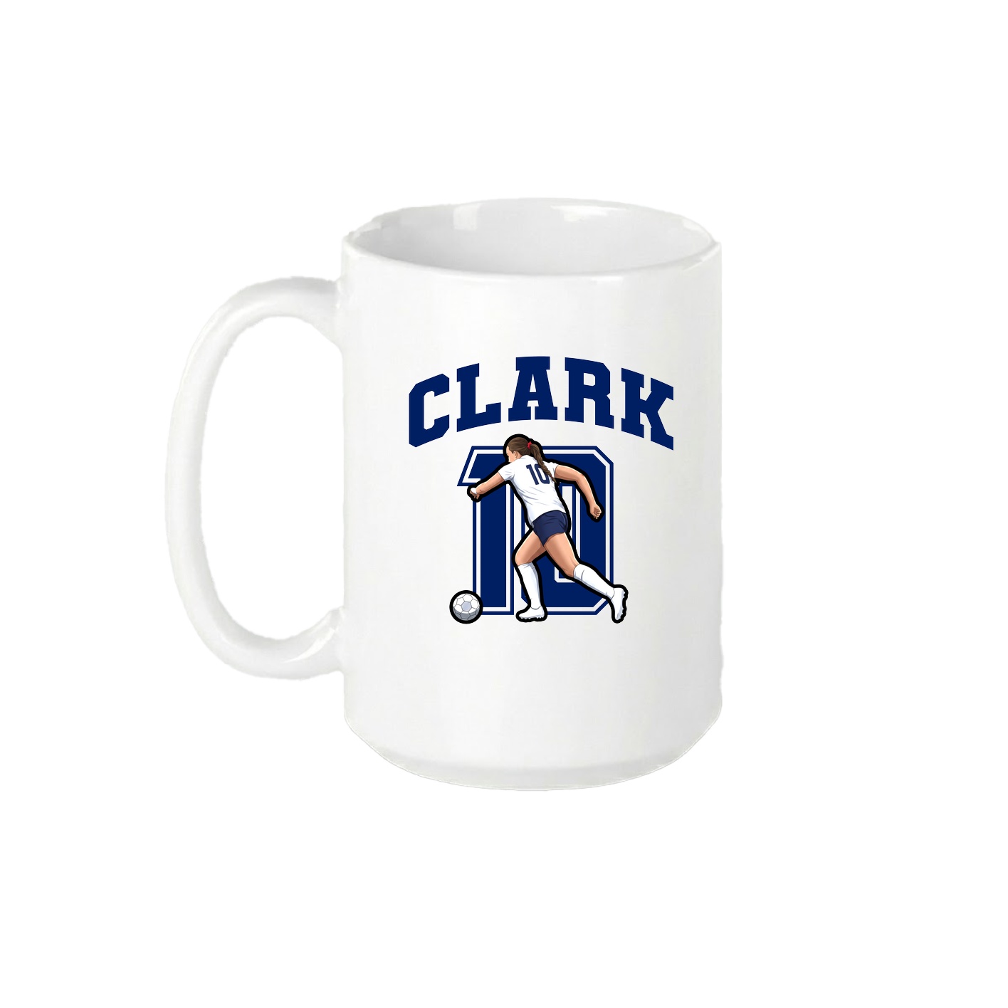 15oz Coffee Mug — Number in White