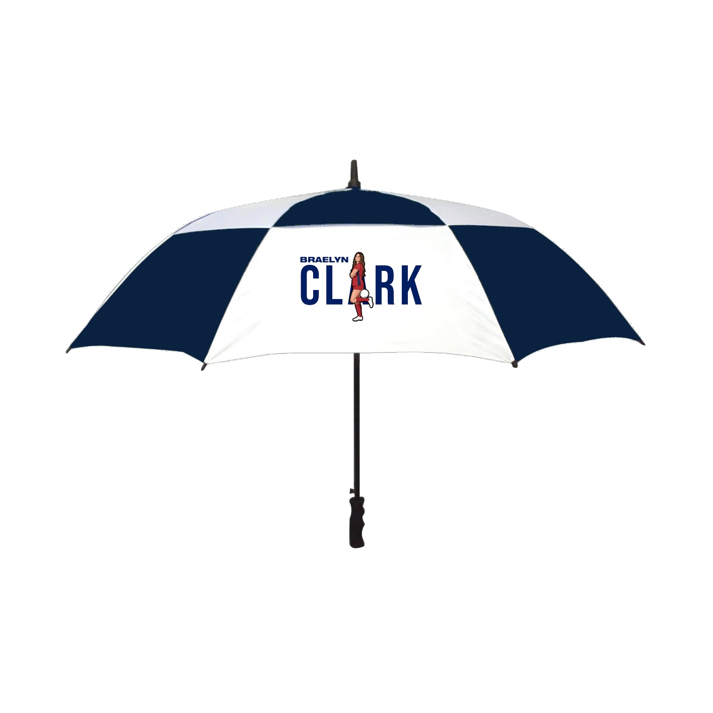 Golf Umbrella — Player Name in Navy