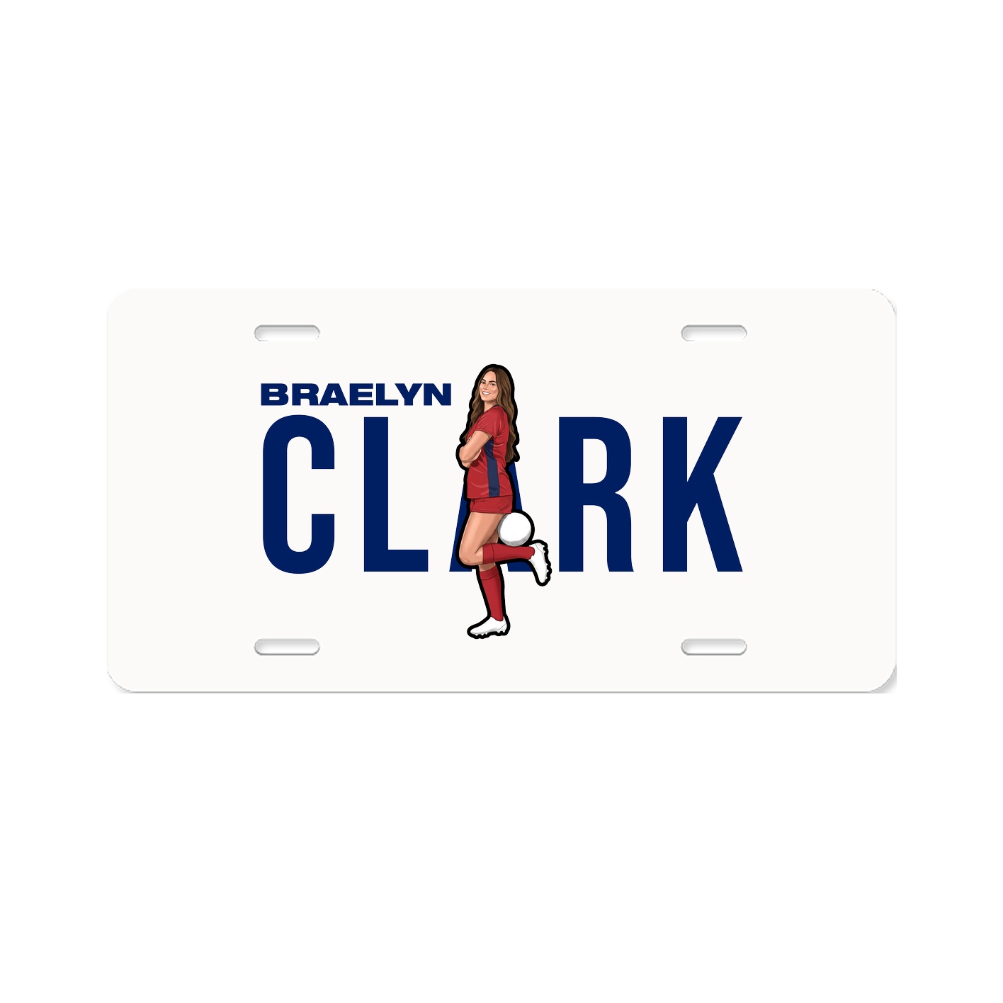 License Plate — Player Name in Classic