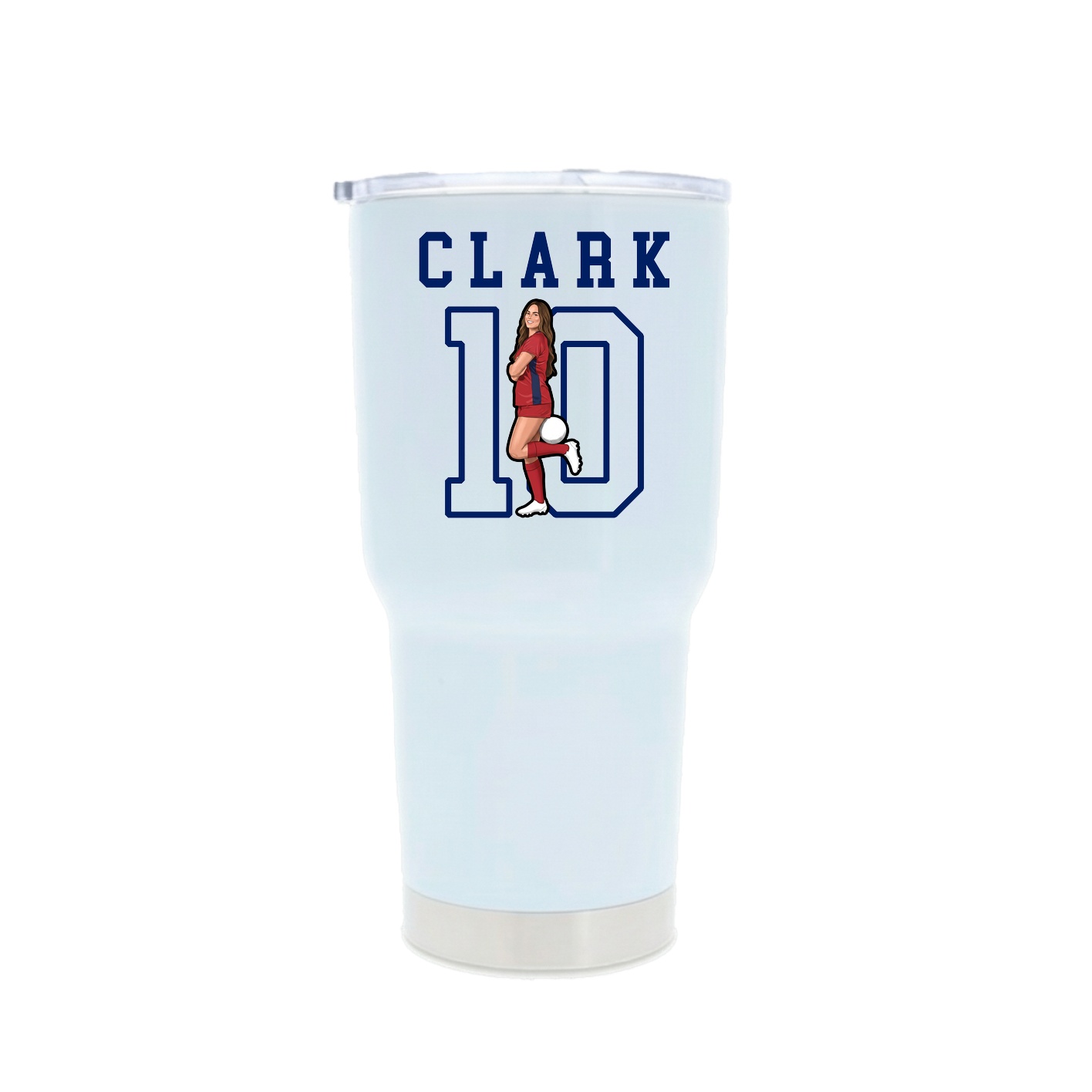 30oz Stainless Steel Tumbler — Shirsey in White