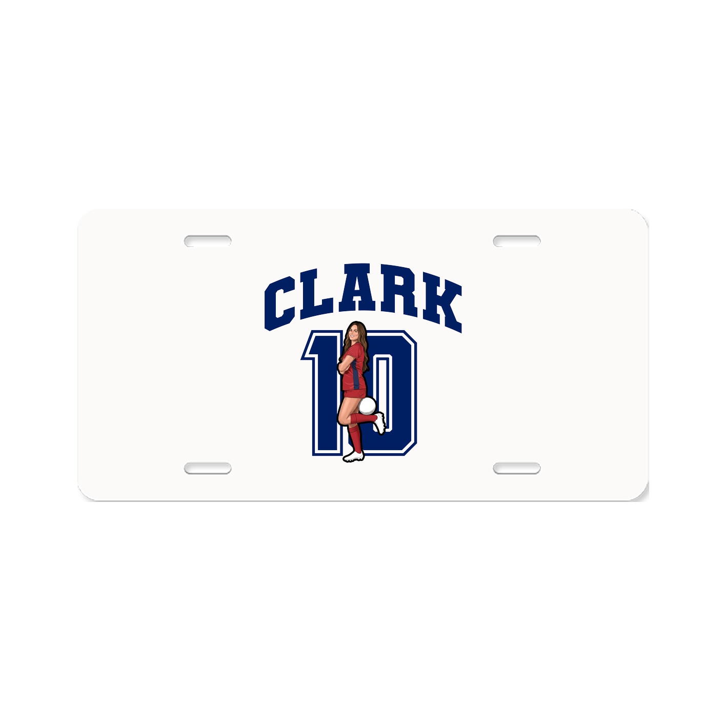 License Plate — Number in Classic