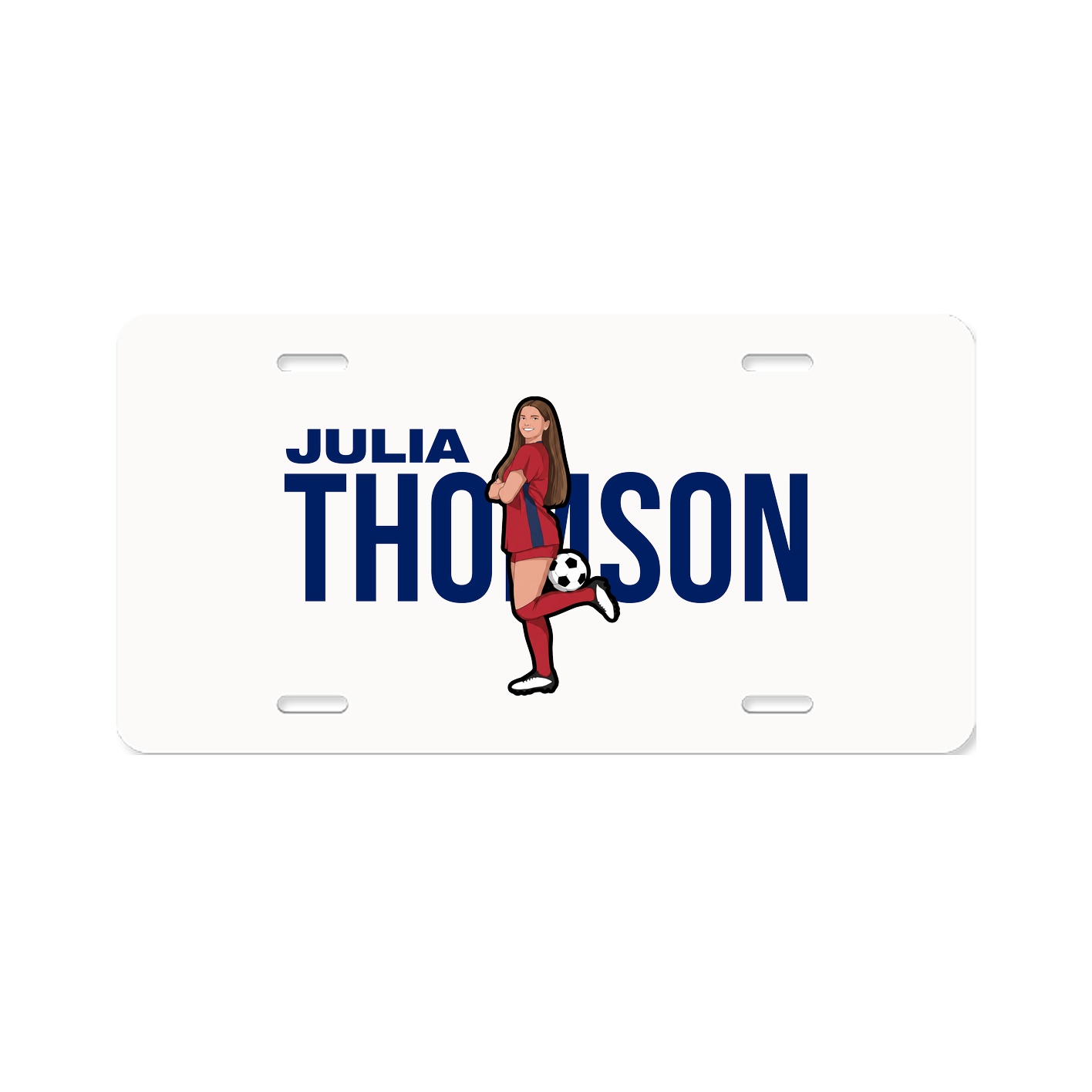 License Plate — Player Name in Classic