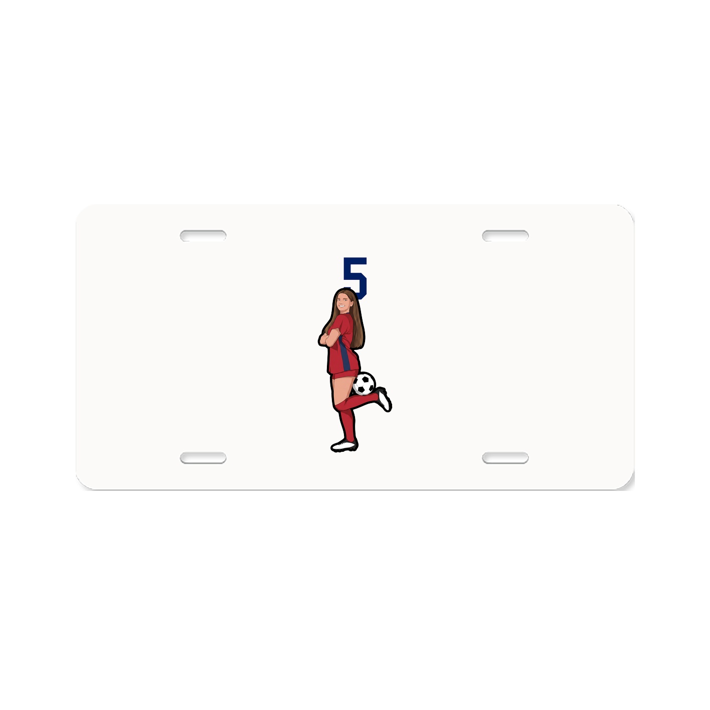 License Plate — Number Top in Classic