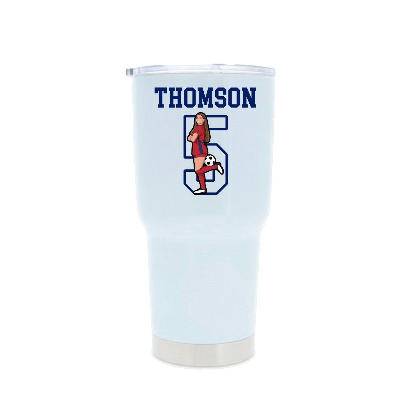 30oz Stainless Steel Tumbler — Shirsey in White