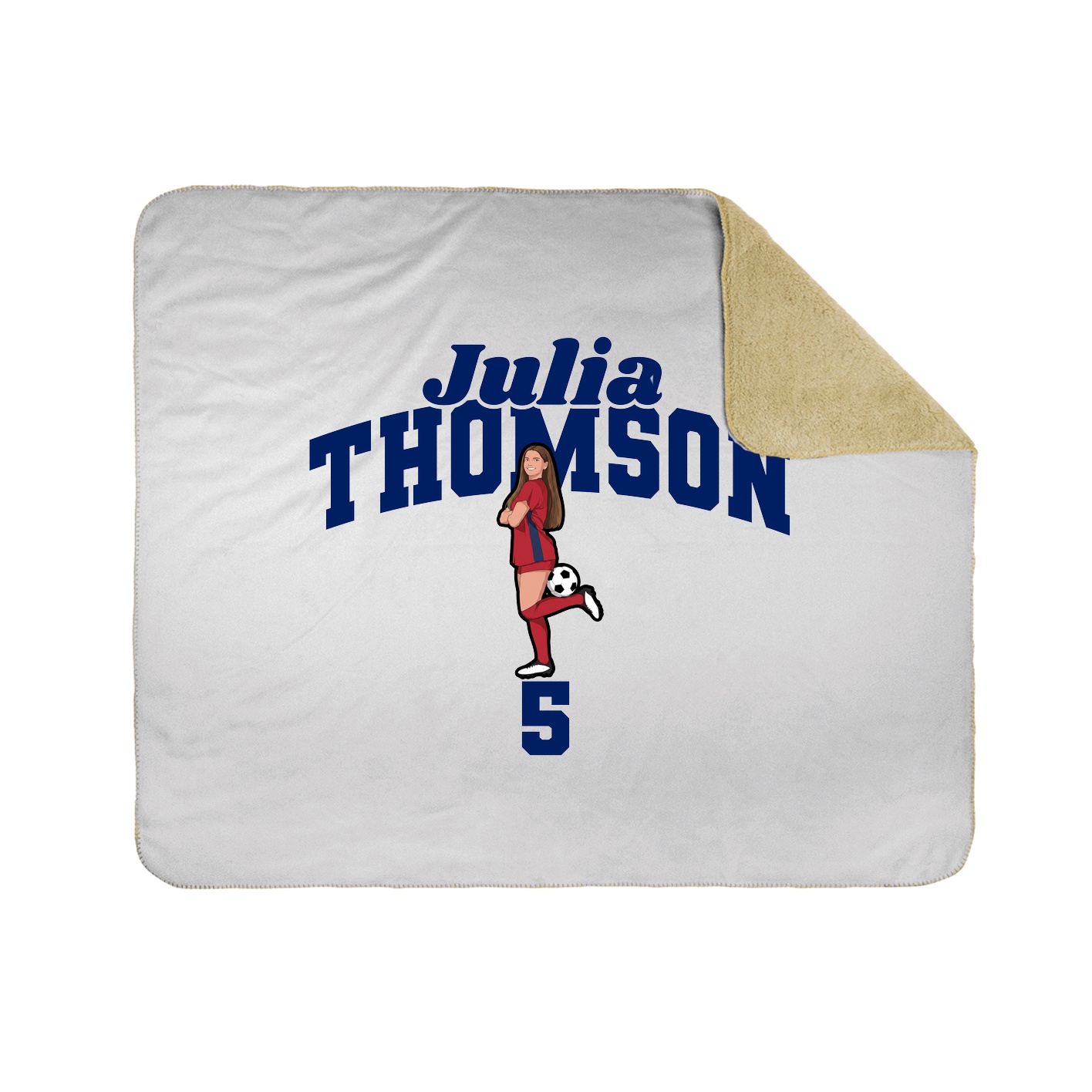 Throw Blanket — Signature Arch in White