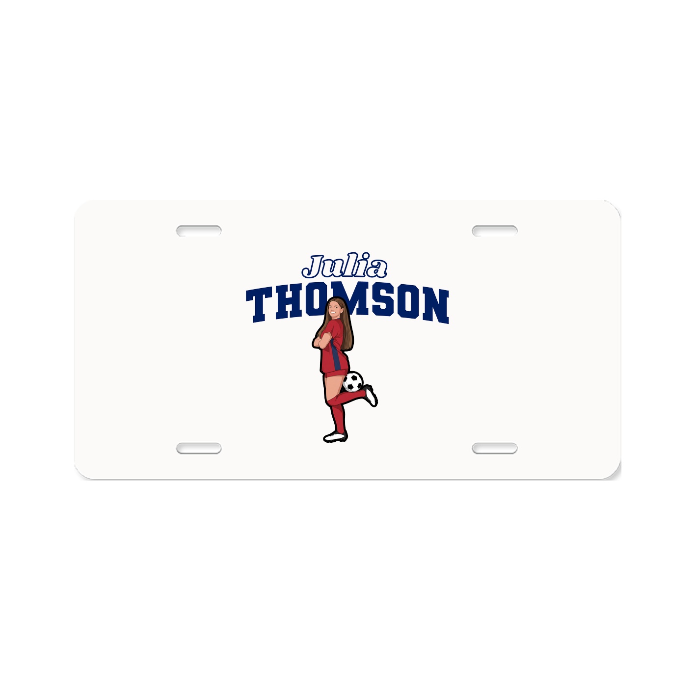License Plate — Name Arch in Classic