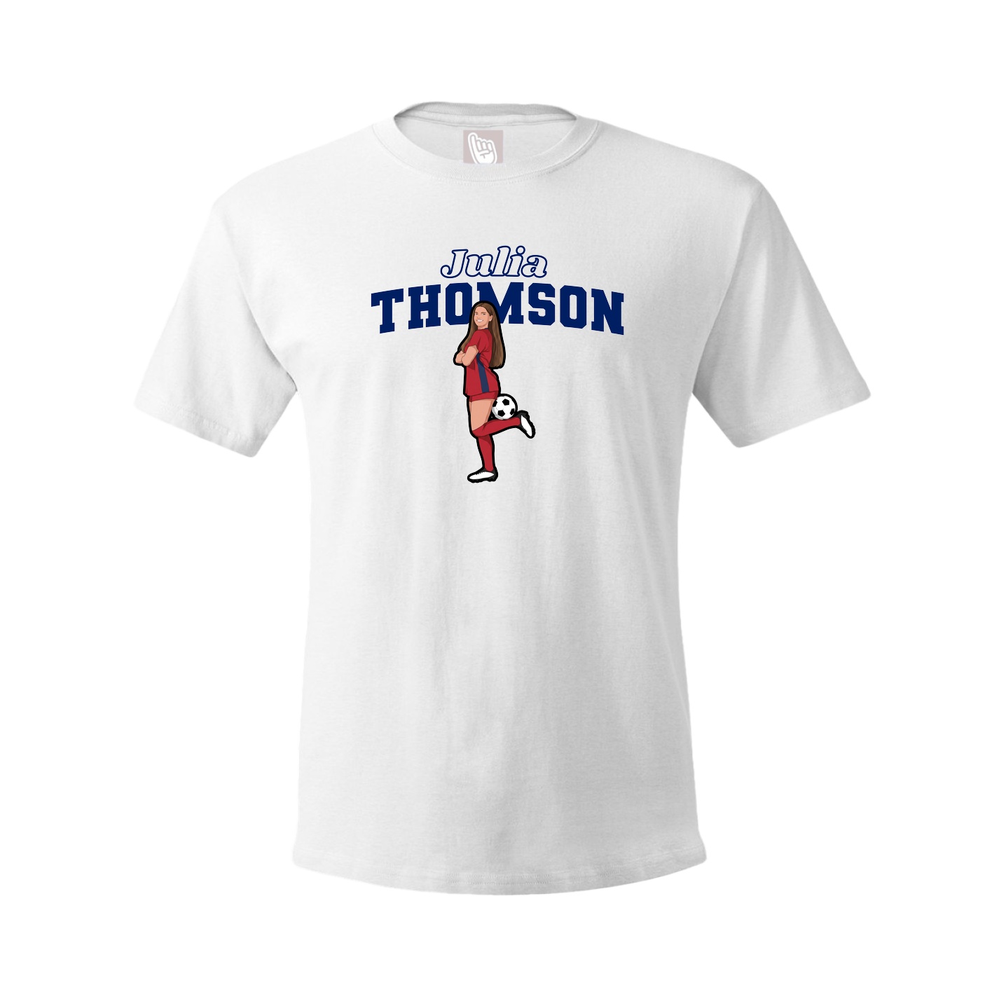Tee — Name Arch in White