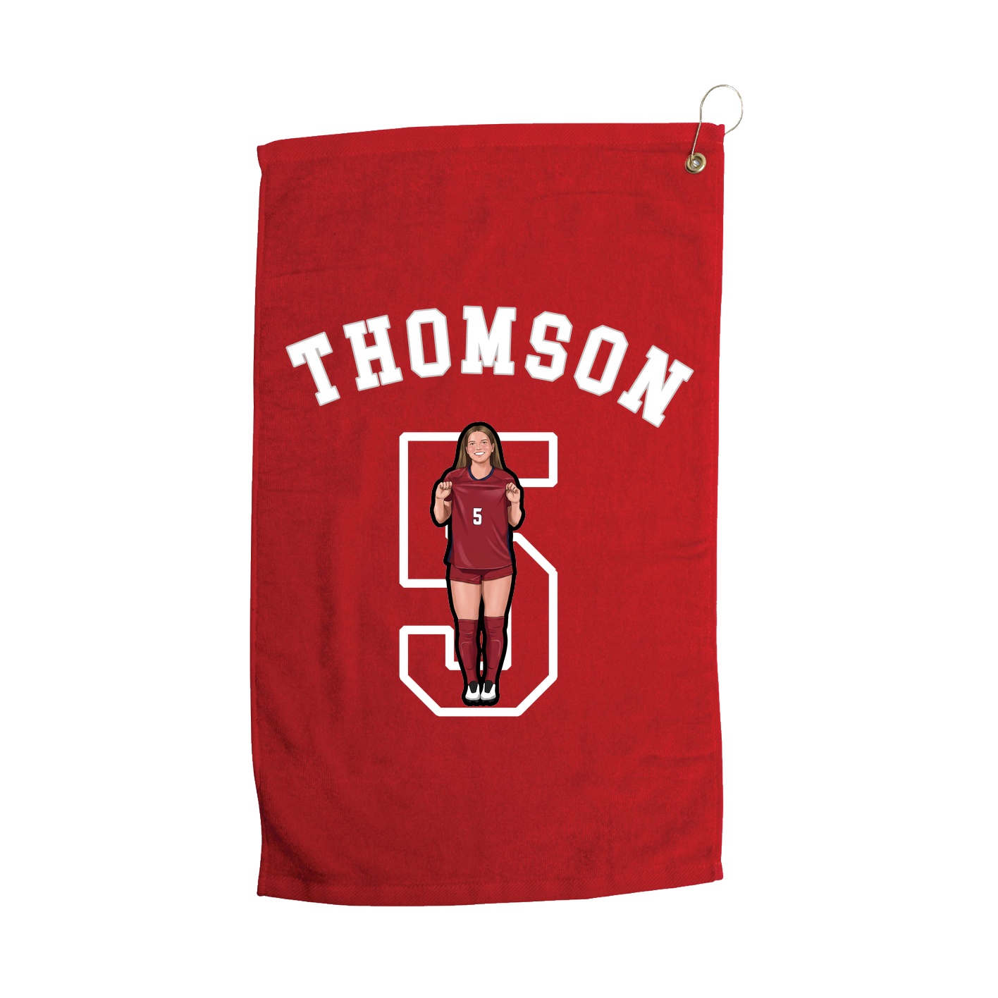 Golf Towel — Shirsey Arch in Red
