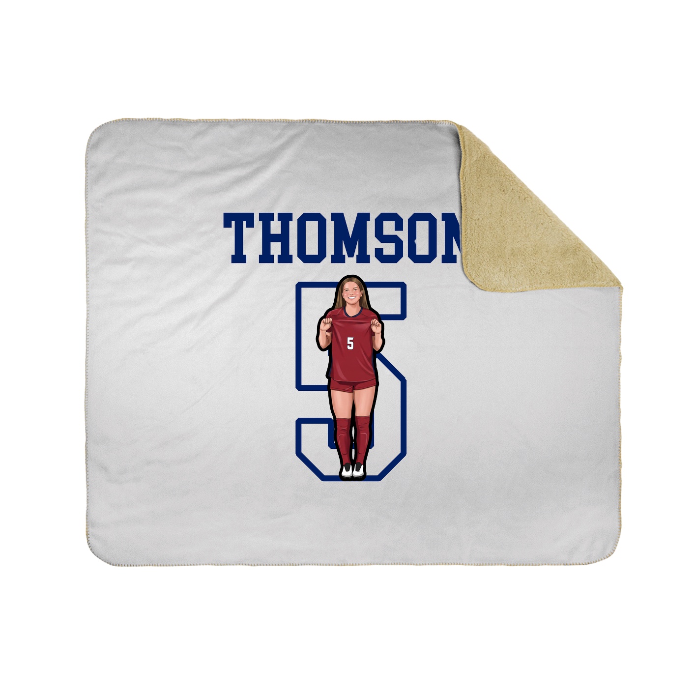 Throw Blanket — Shirsey in White