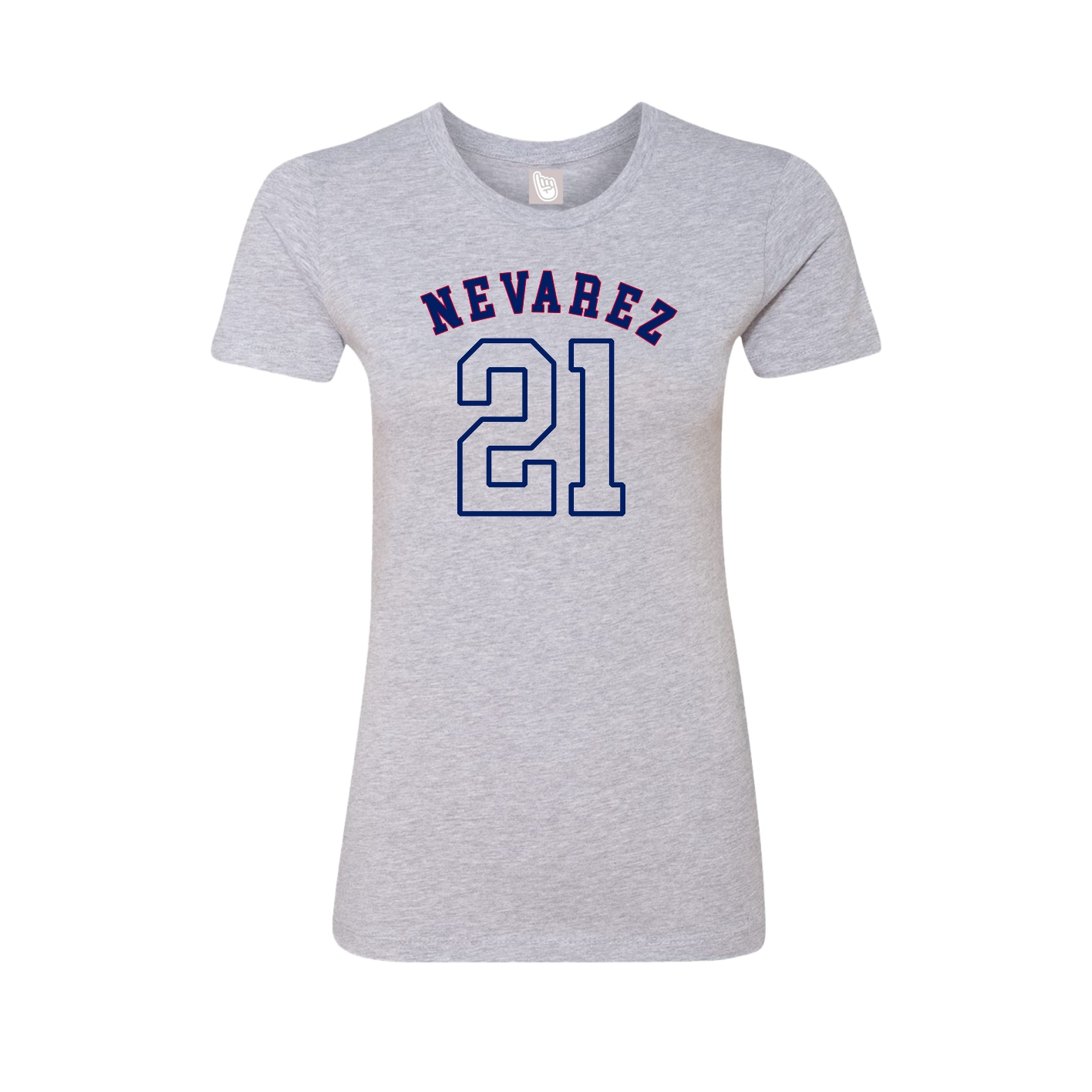 Fitted Women's Tee — Shirsey Arch in Grey