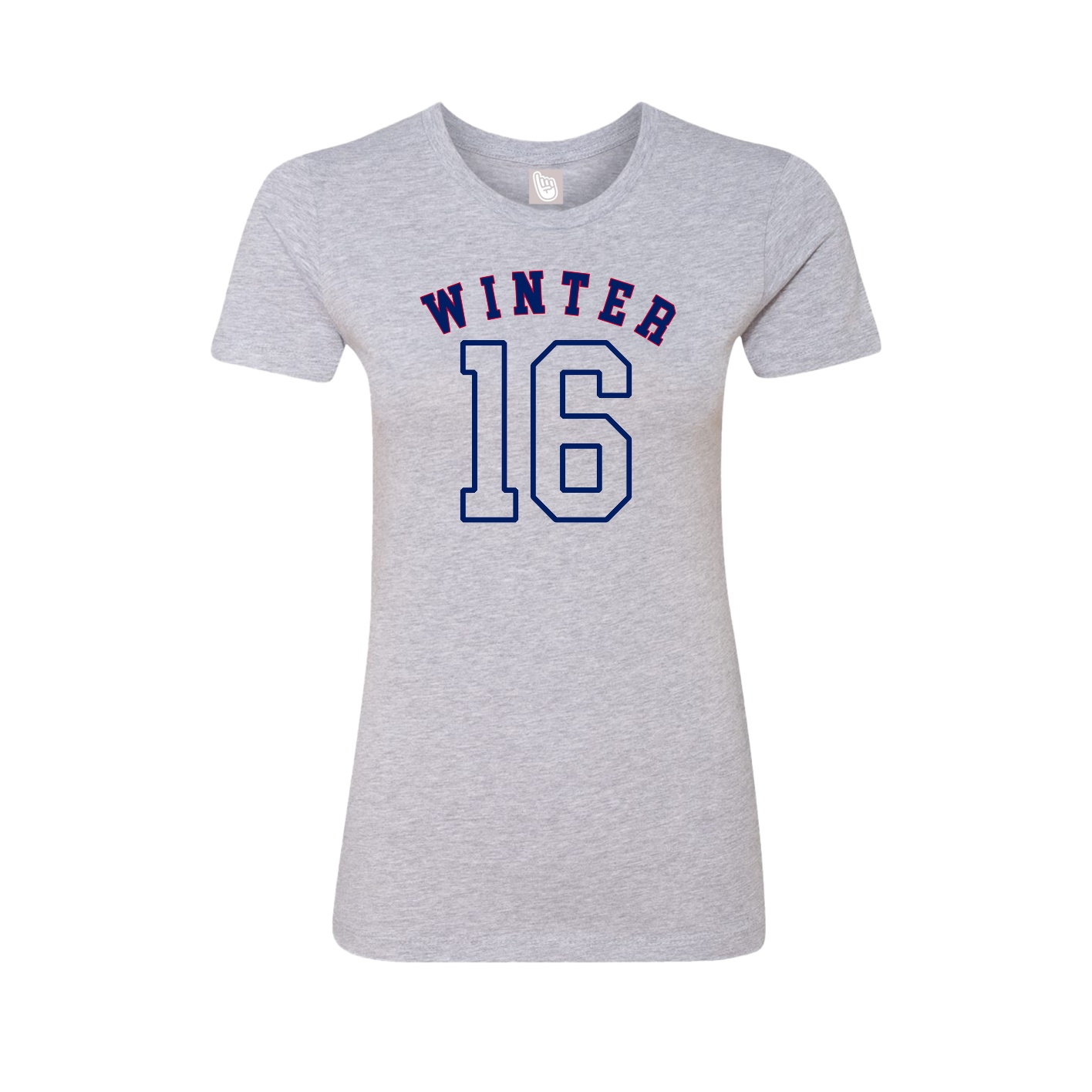 Fitted Women's Tee — Shirsey Arch in Grey