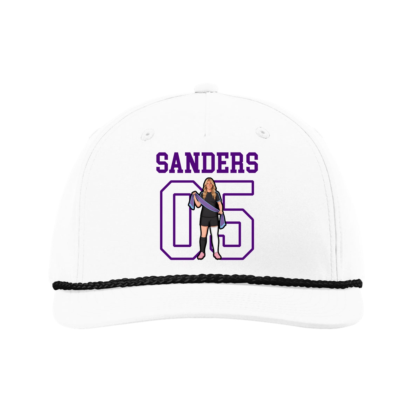 Five-Panel Classic Rope Cap — Shirsey in White