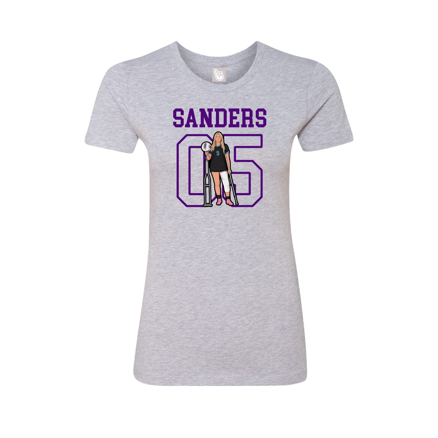 Fitted Women's Tee — Shirsey in Grey