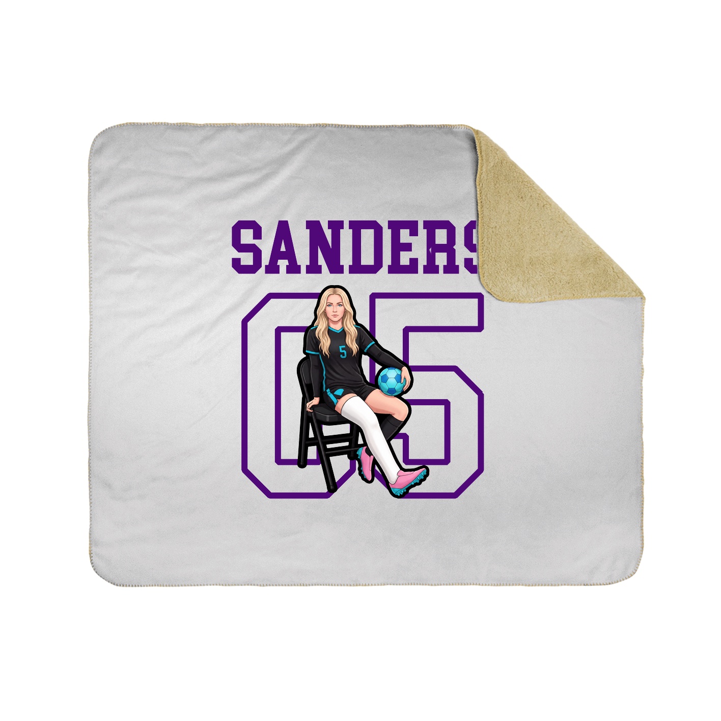 Throw Blanket — Shirsey in White