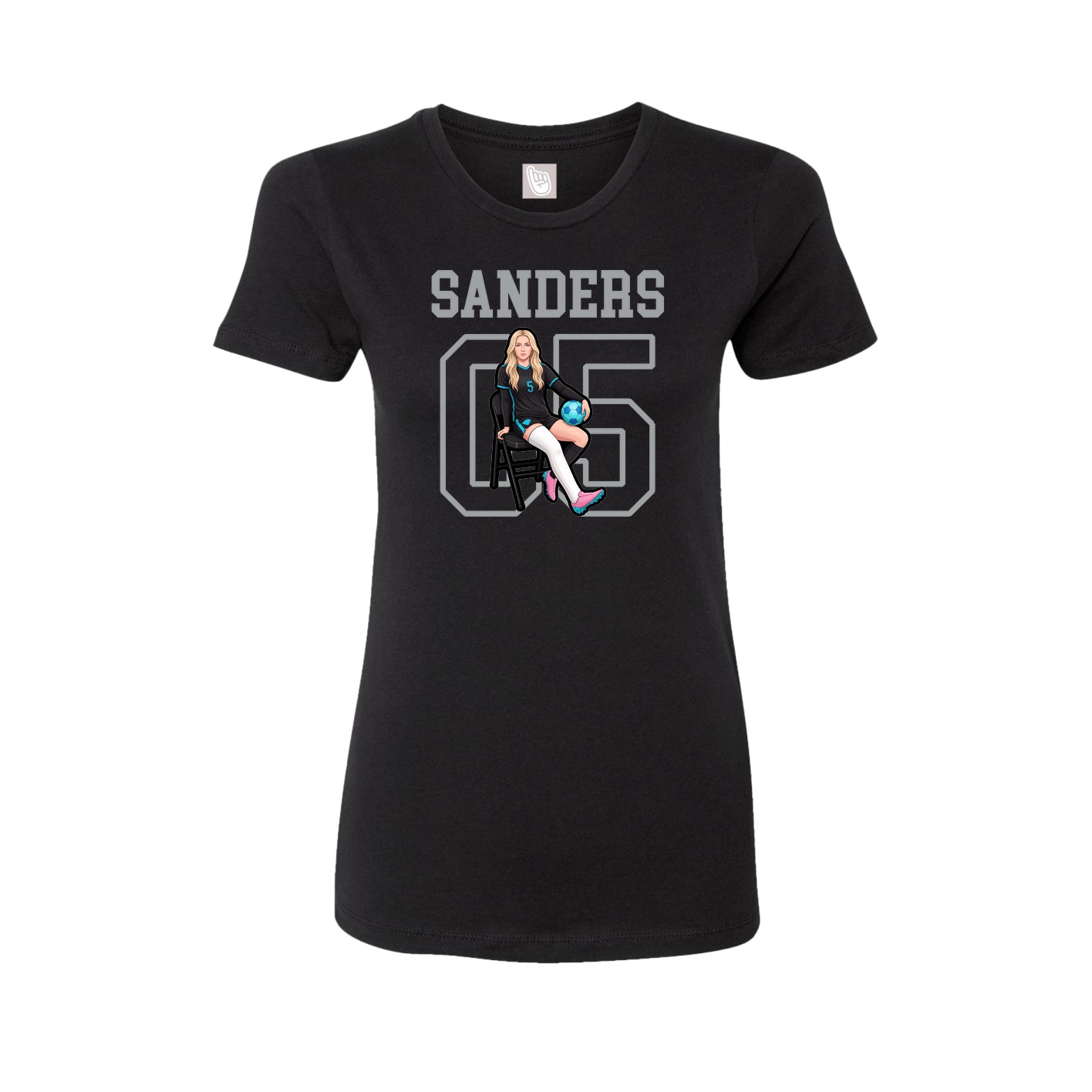 Fitted Women's Tee — Shirsey in Black
