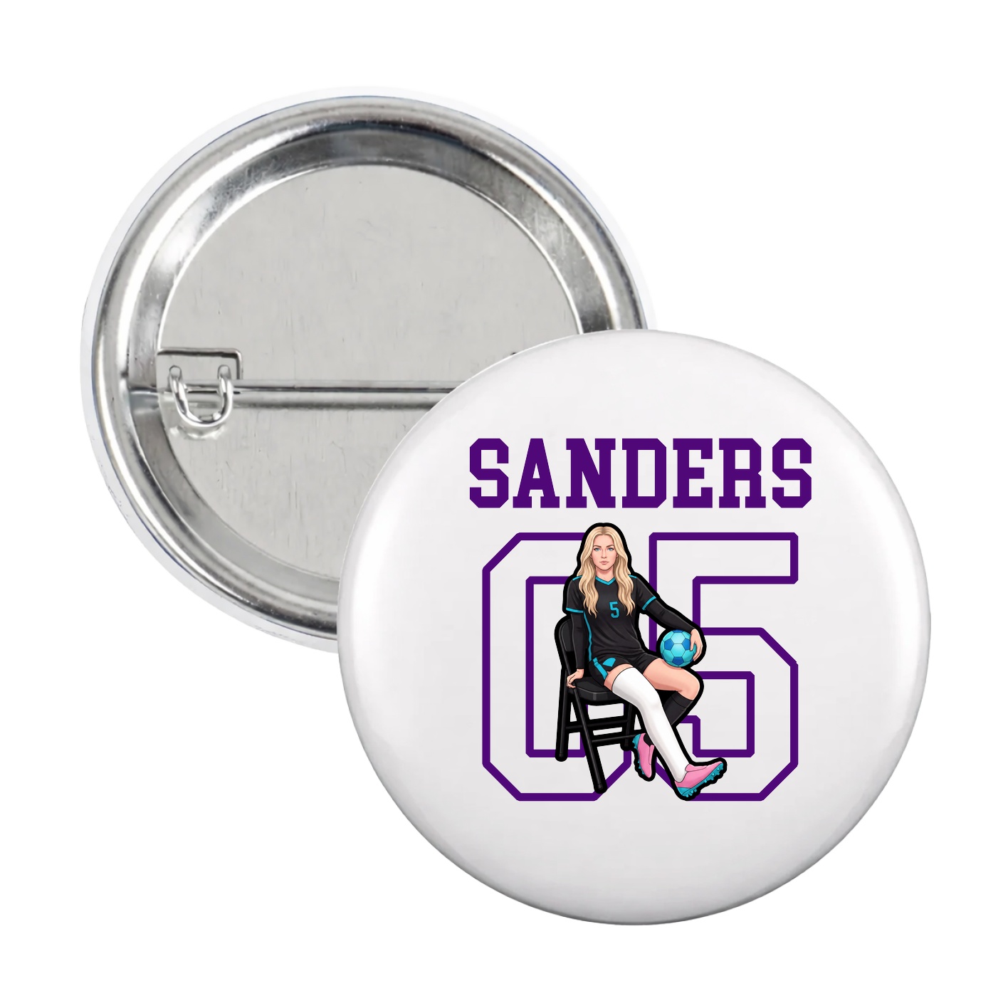Game Day Button — Shirsey in White