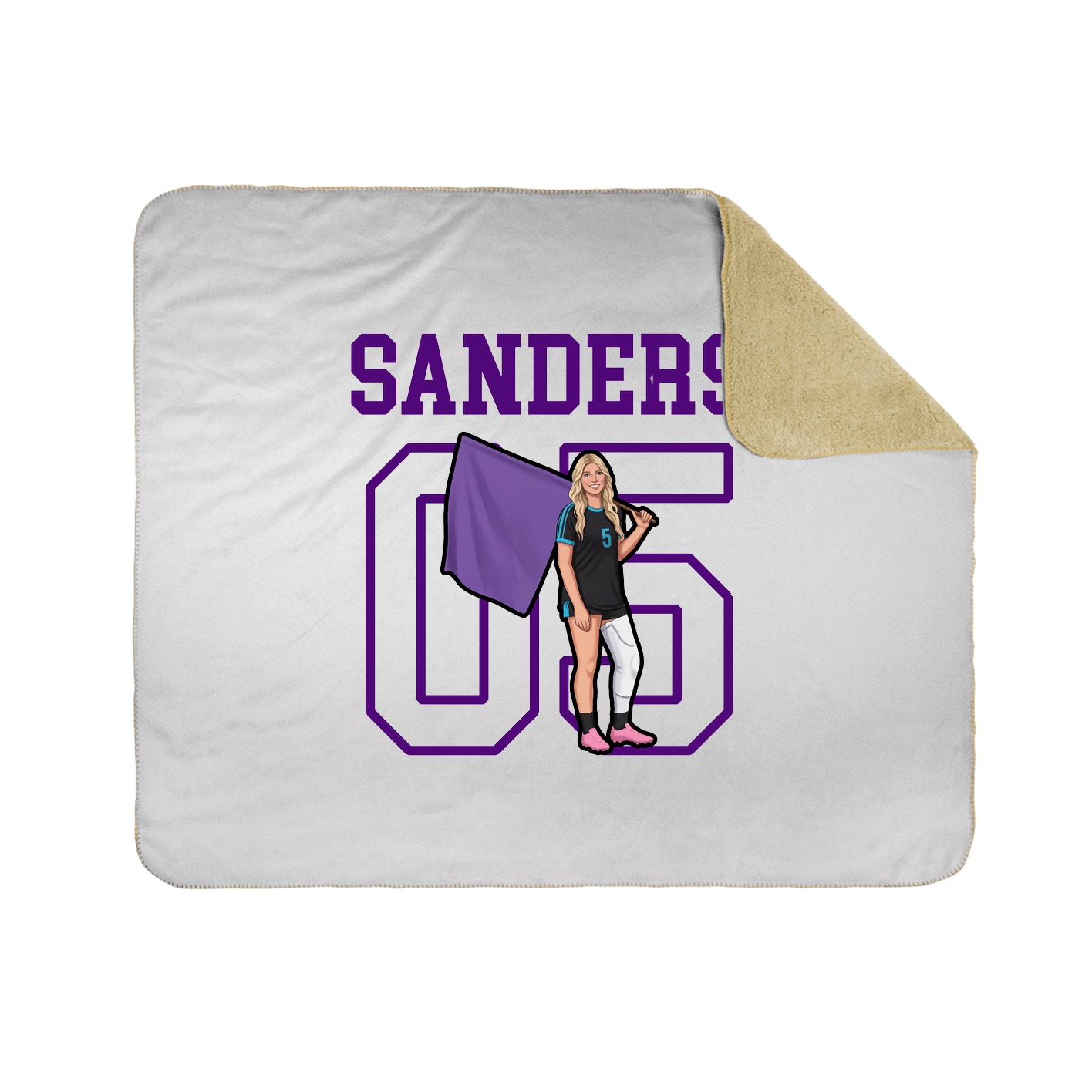 Throw Blanket — Shirsey in White