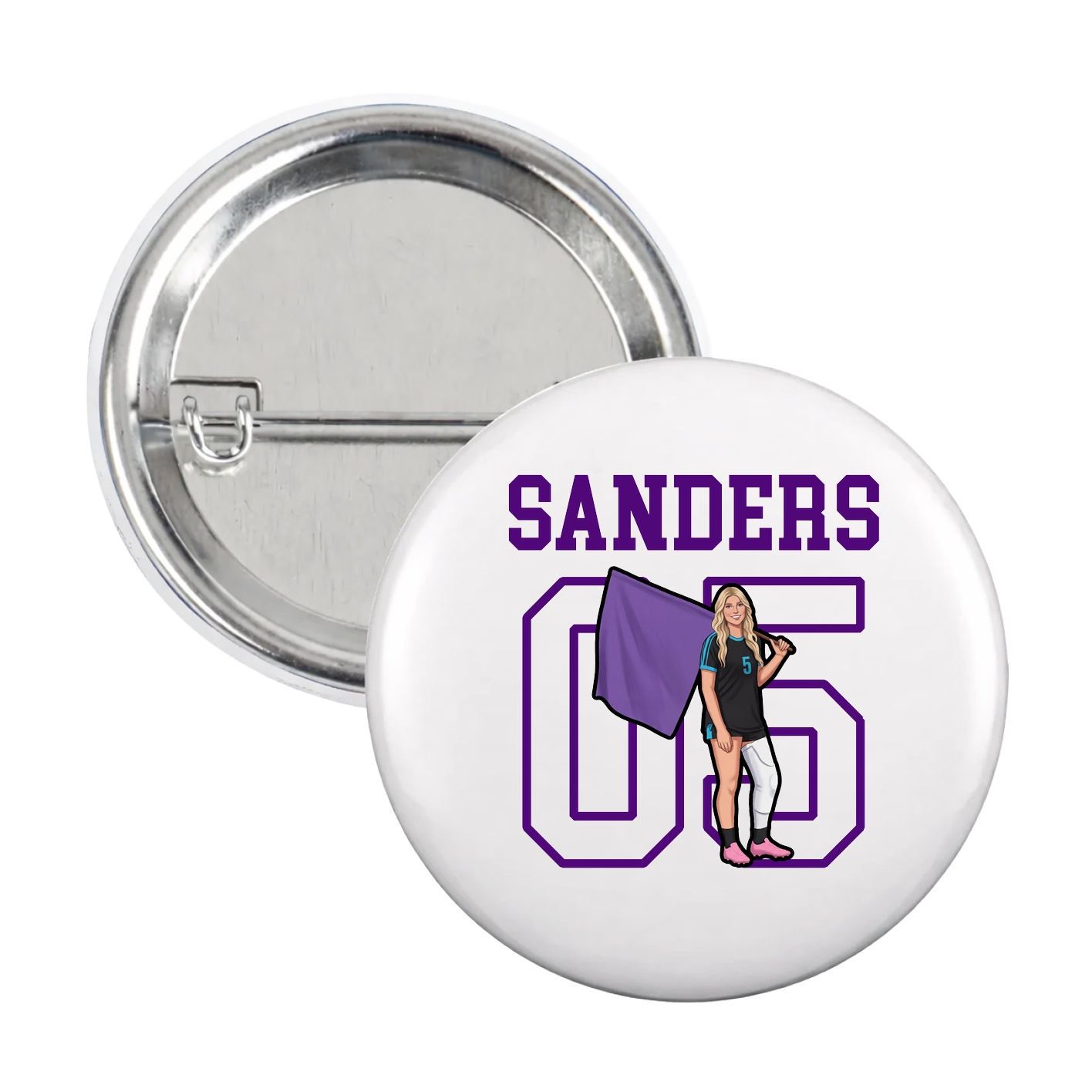 Game Day Button — Shirsey in White