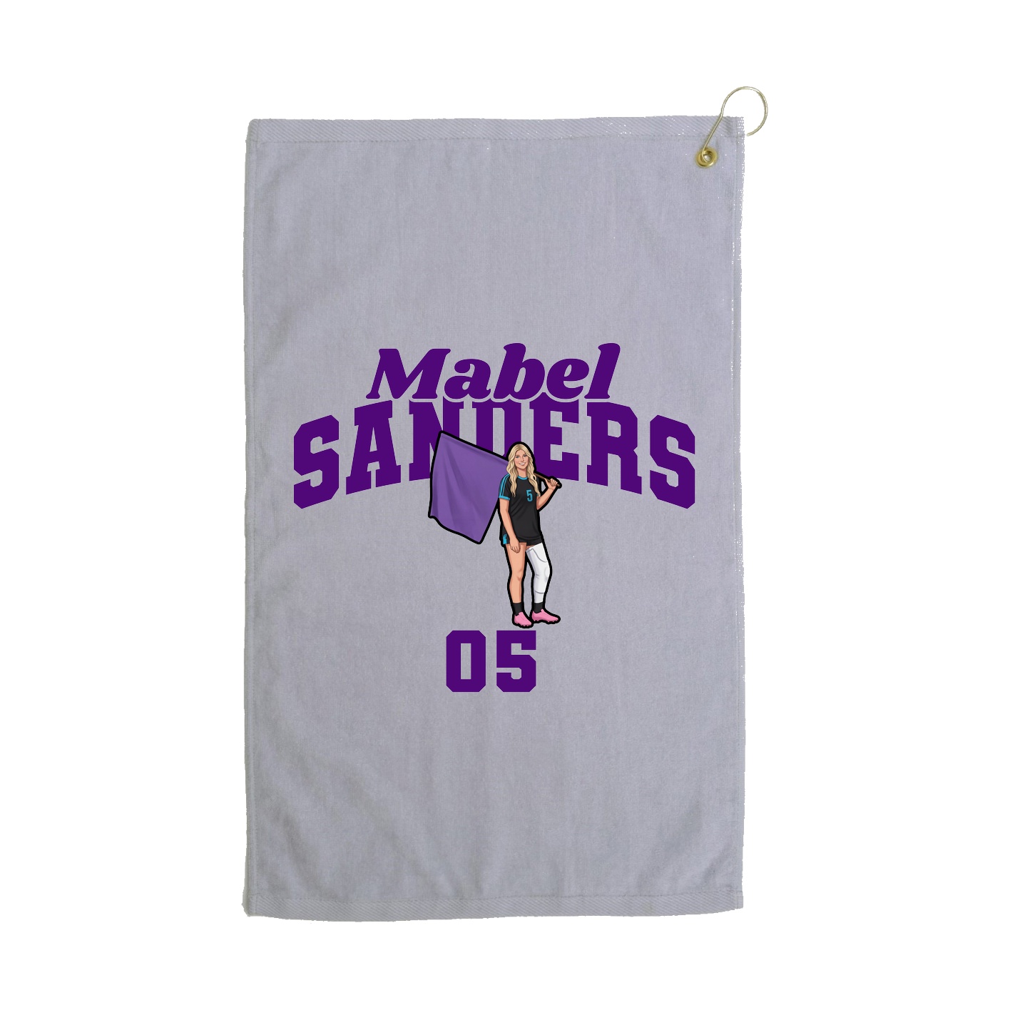 Golf Towel — Signature Arch in Grey