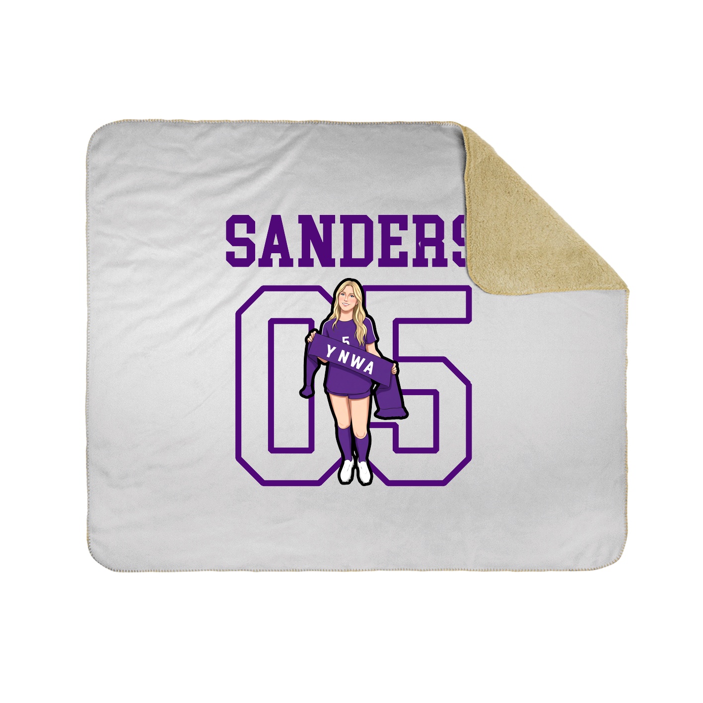Throw Blanket — Shirsey in White