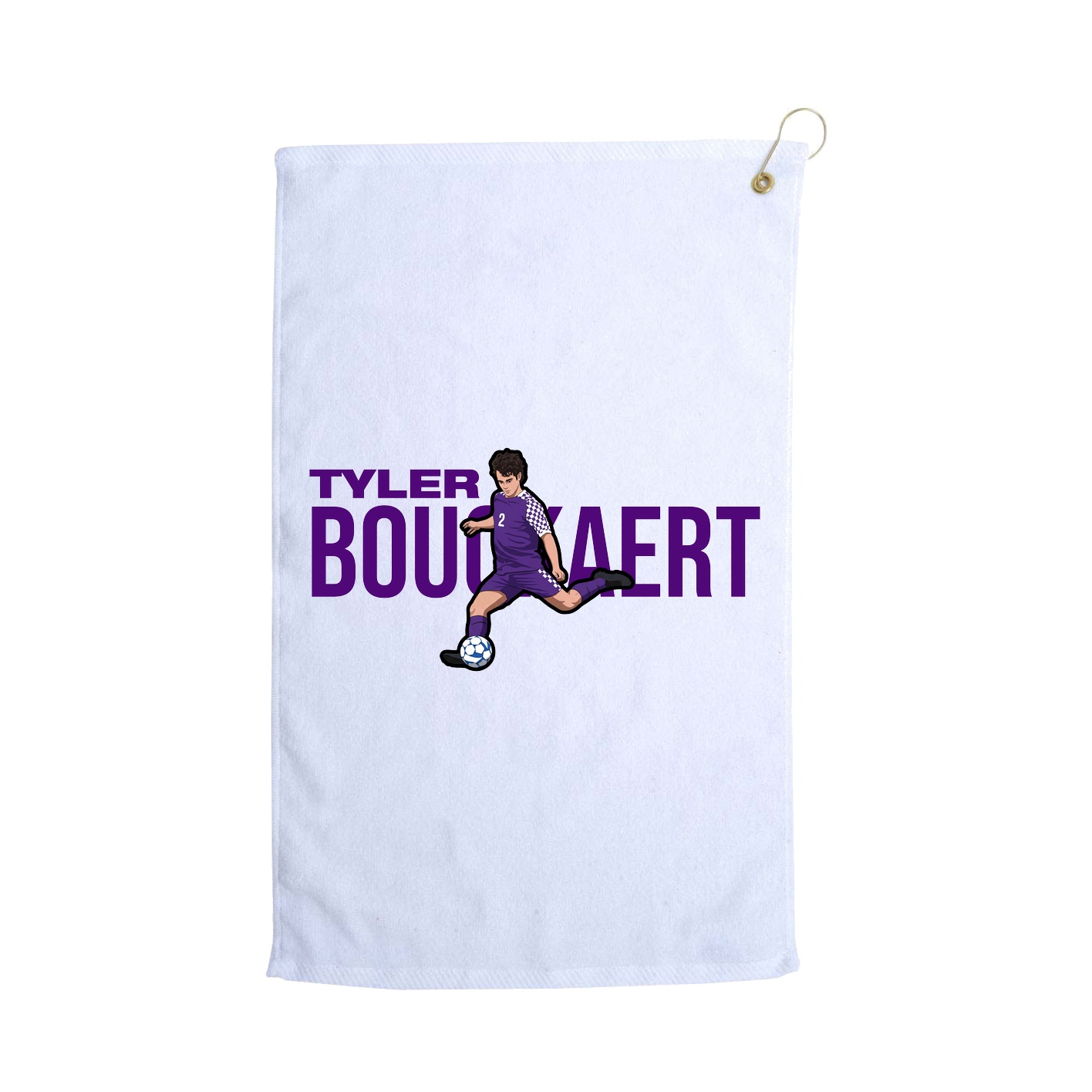 Golf Towel — Player Name in White