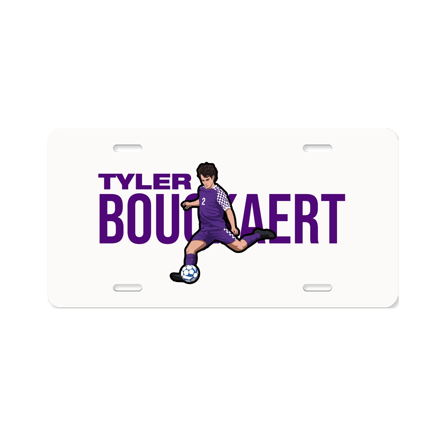 License Plate — Player Name in Classic