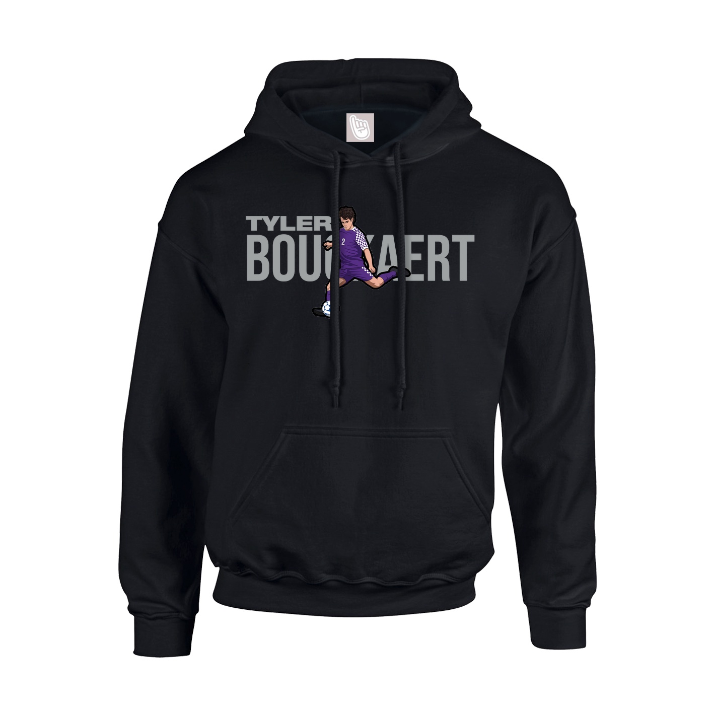 Hoodie — Player Name in Black