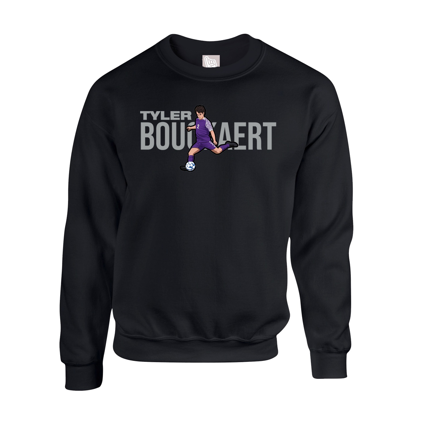 Fleece Crew — Player Name in Black