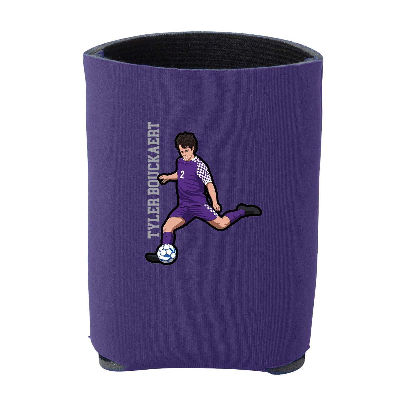 Can Holder — Name Vertical in Purple