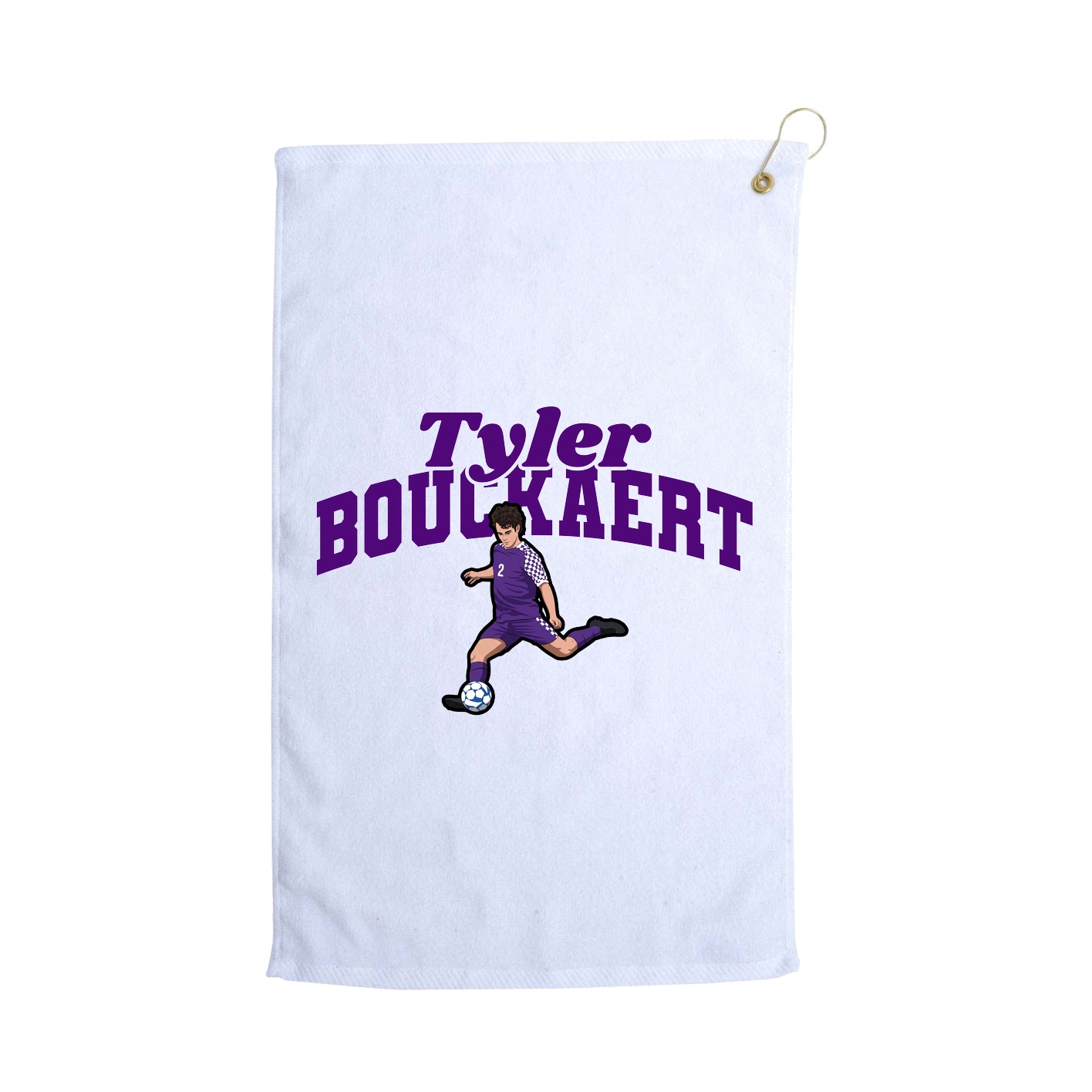 Golf Towel — Signature Arch in White
