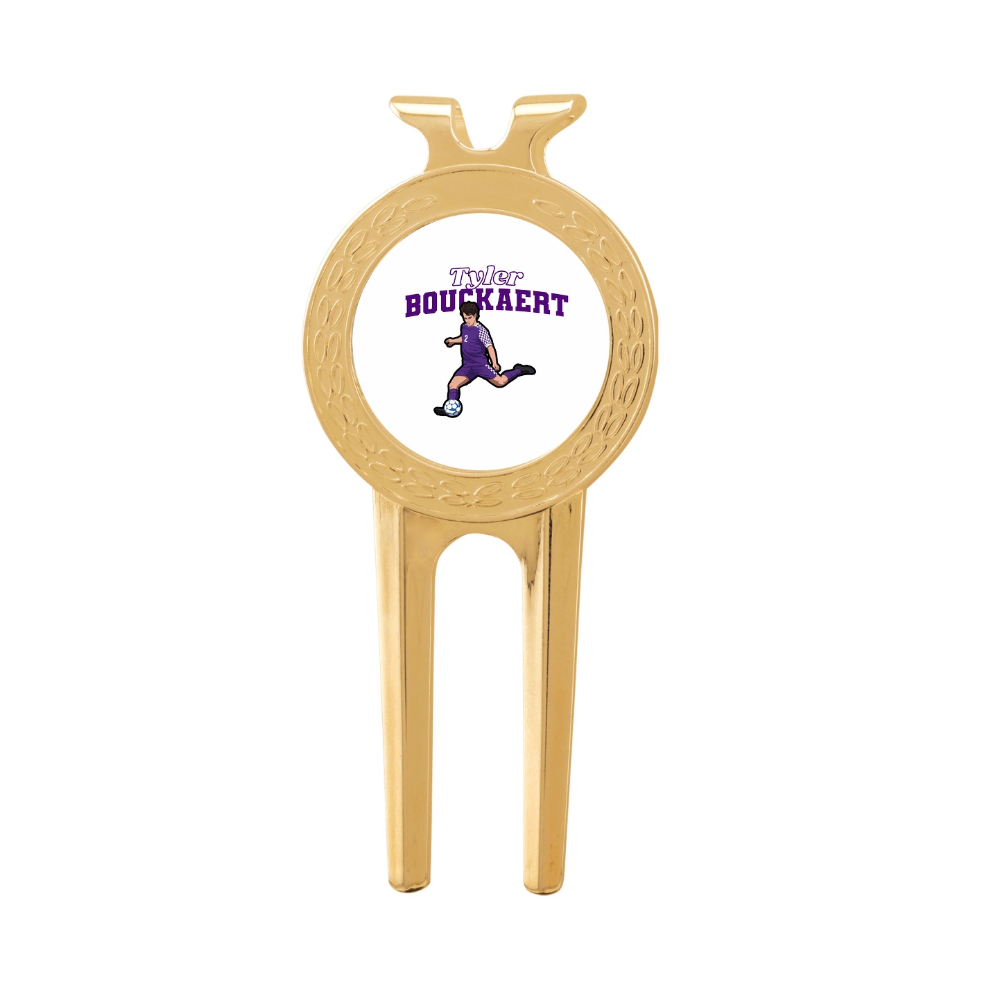 Divot Tool with Ball Marker — Name Arch in Classic