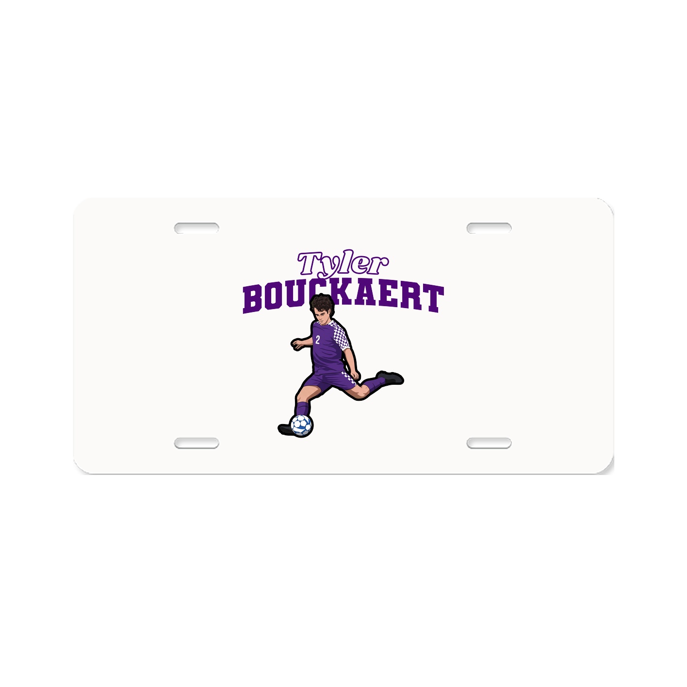 License Plate — Name Arch in Classic