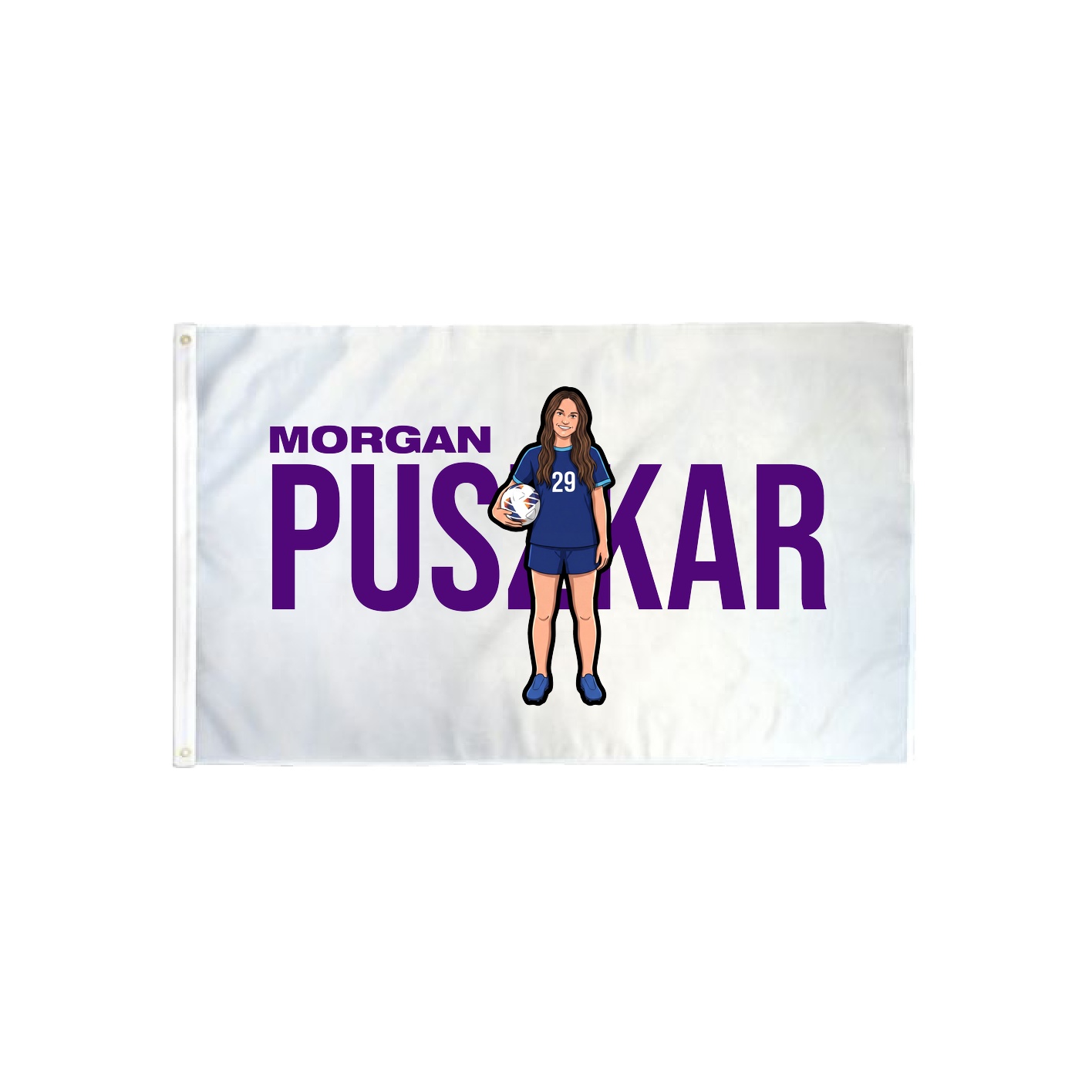 3x5 Flag — Player Name in Classic