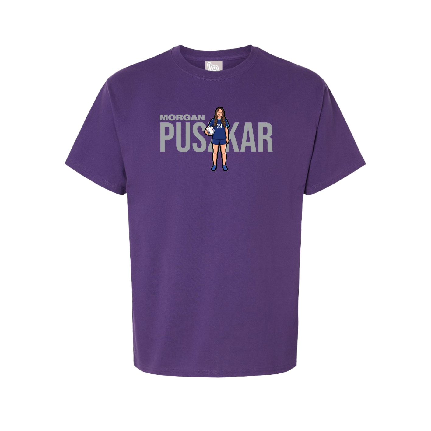 Youth Tee — Player Name in Purple